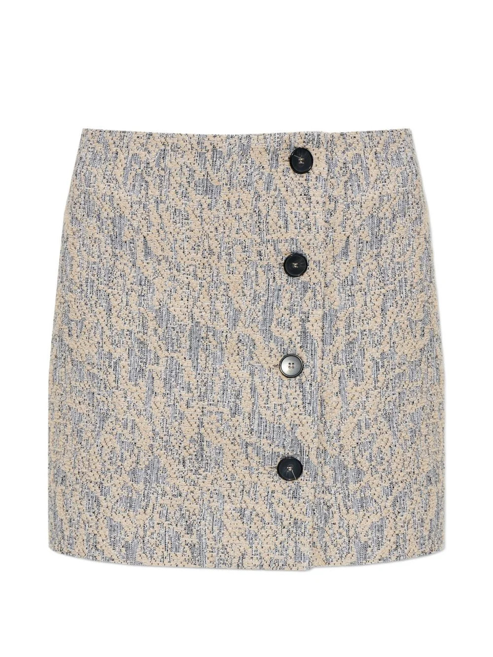 buttoned mini skirt - 1