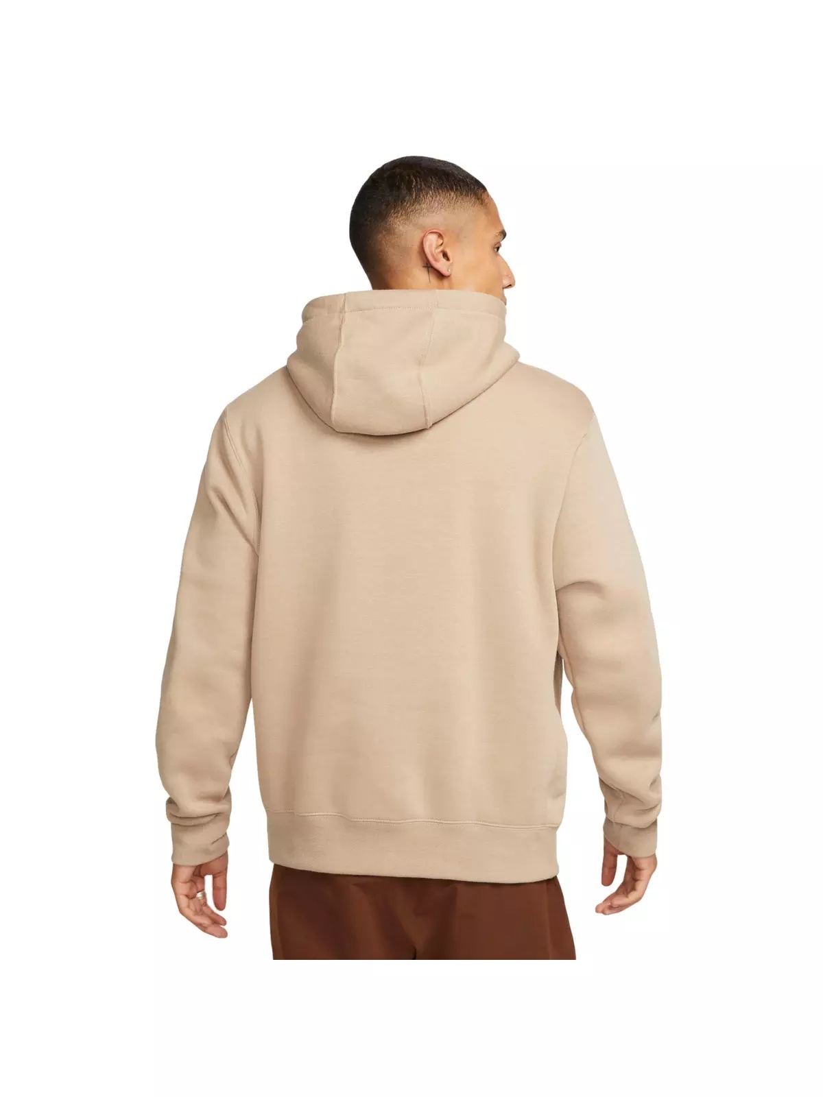 Men's Sportswear Club Fleece Pullover Hoodie-Khaki - 2