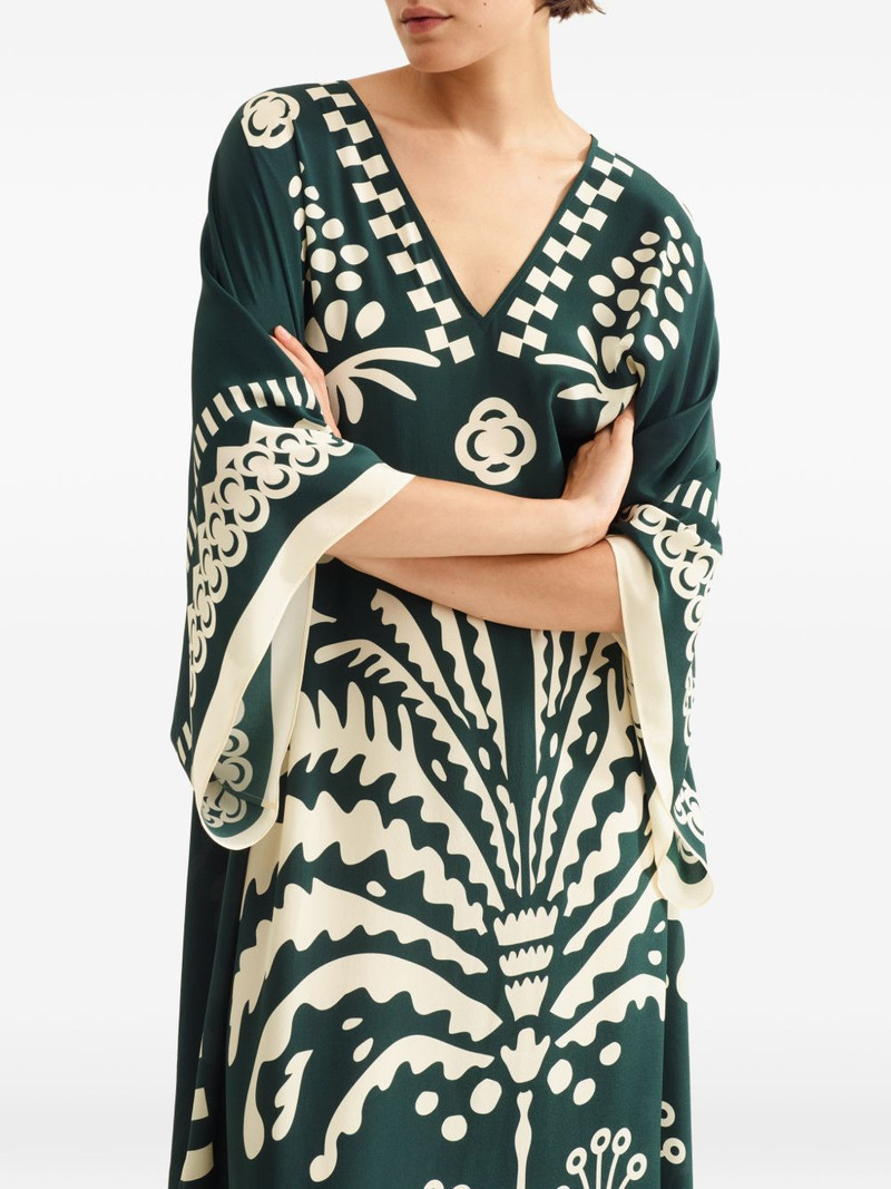 Holi V-neck printed kaftan 4