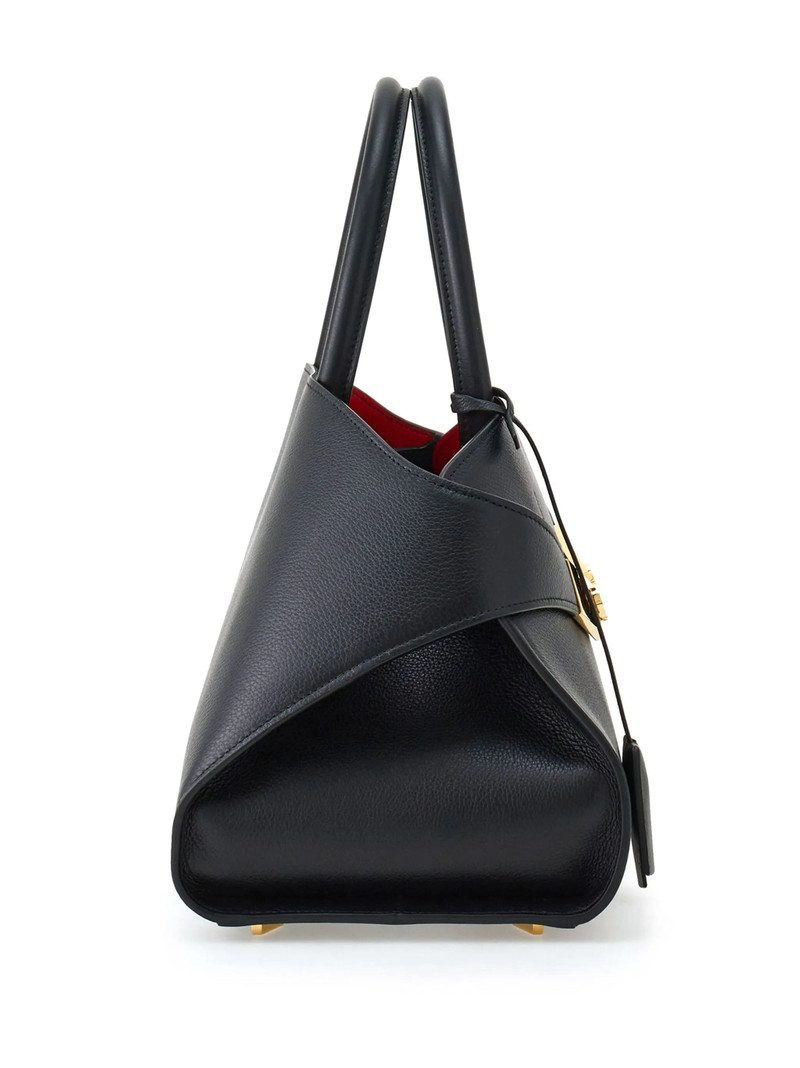 FERRAGAMO Ferragamo Small Hug Leather Tote Bag outlook