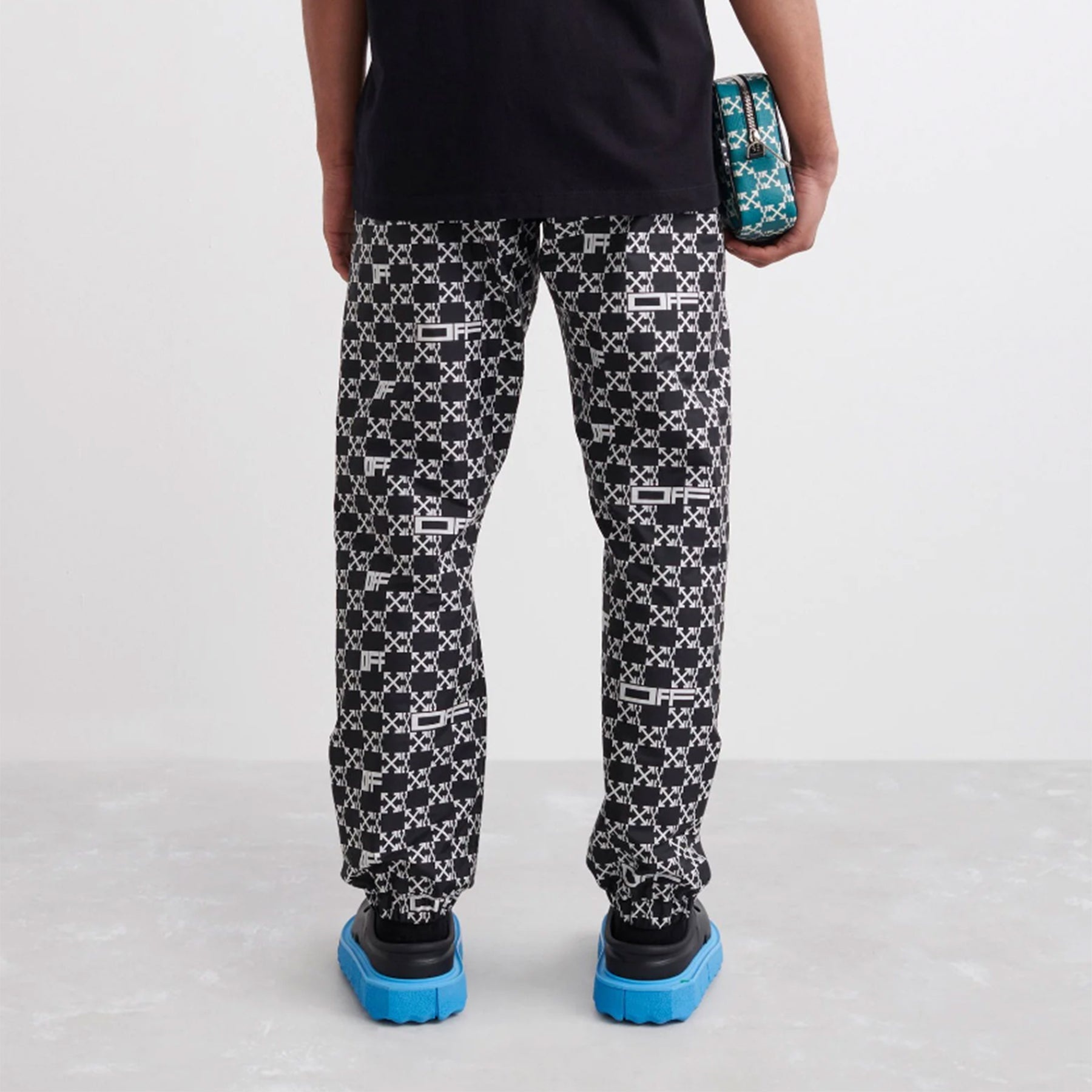 MONOGRAM ALLOVER TRACKPANT / BLK WHT - 4