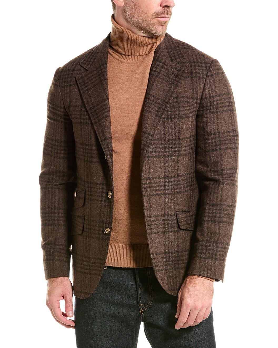 Brunello Cucinelli Wool & Silk-Blend Blazer - 1