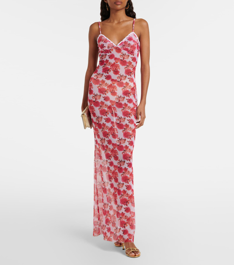 BANANHOT Solay floral lace-trimmed maxi dress outlook