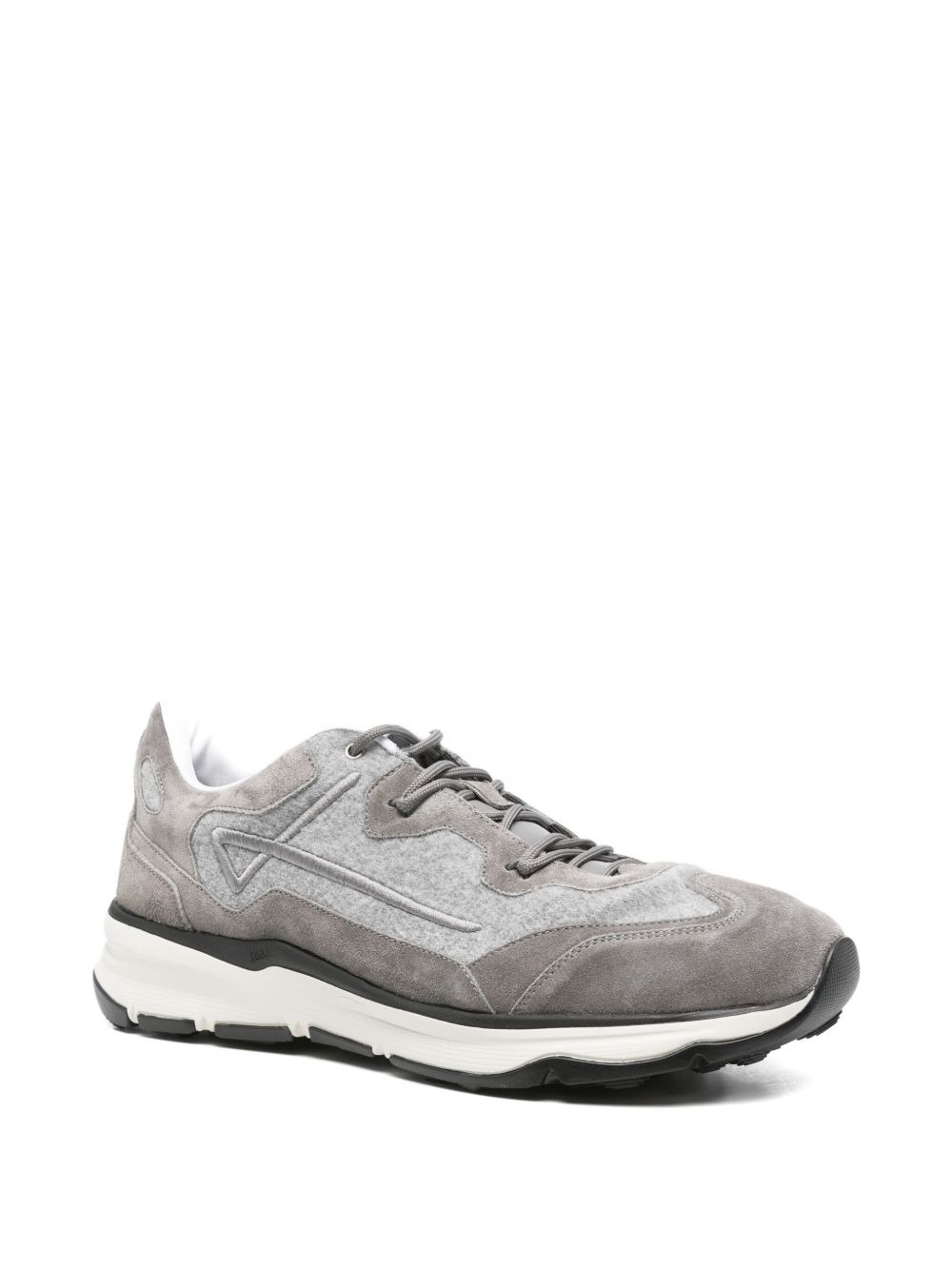 suede panelled sneakers - 2