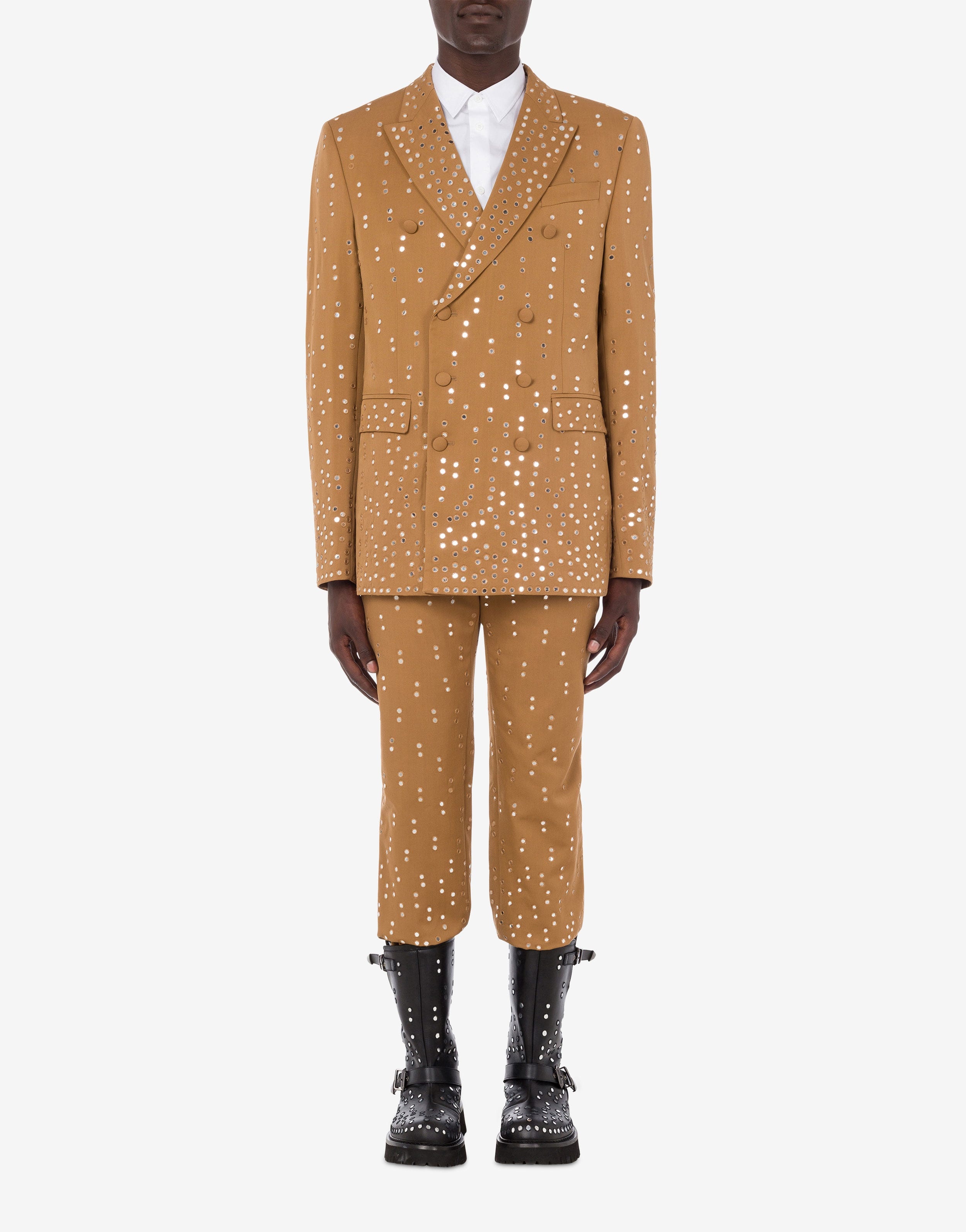 EMBROIDERED MIRRORS DOUBLE-BREASTED JACKET - 2