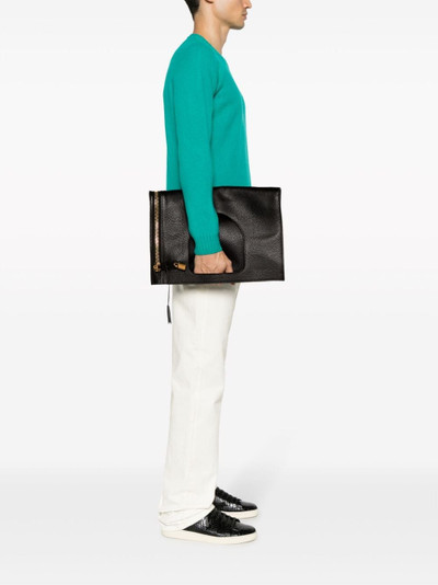 TOM FORD grained-leather tote bag outlook