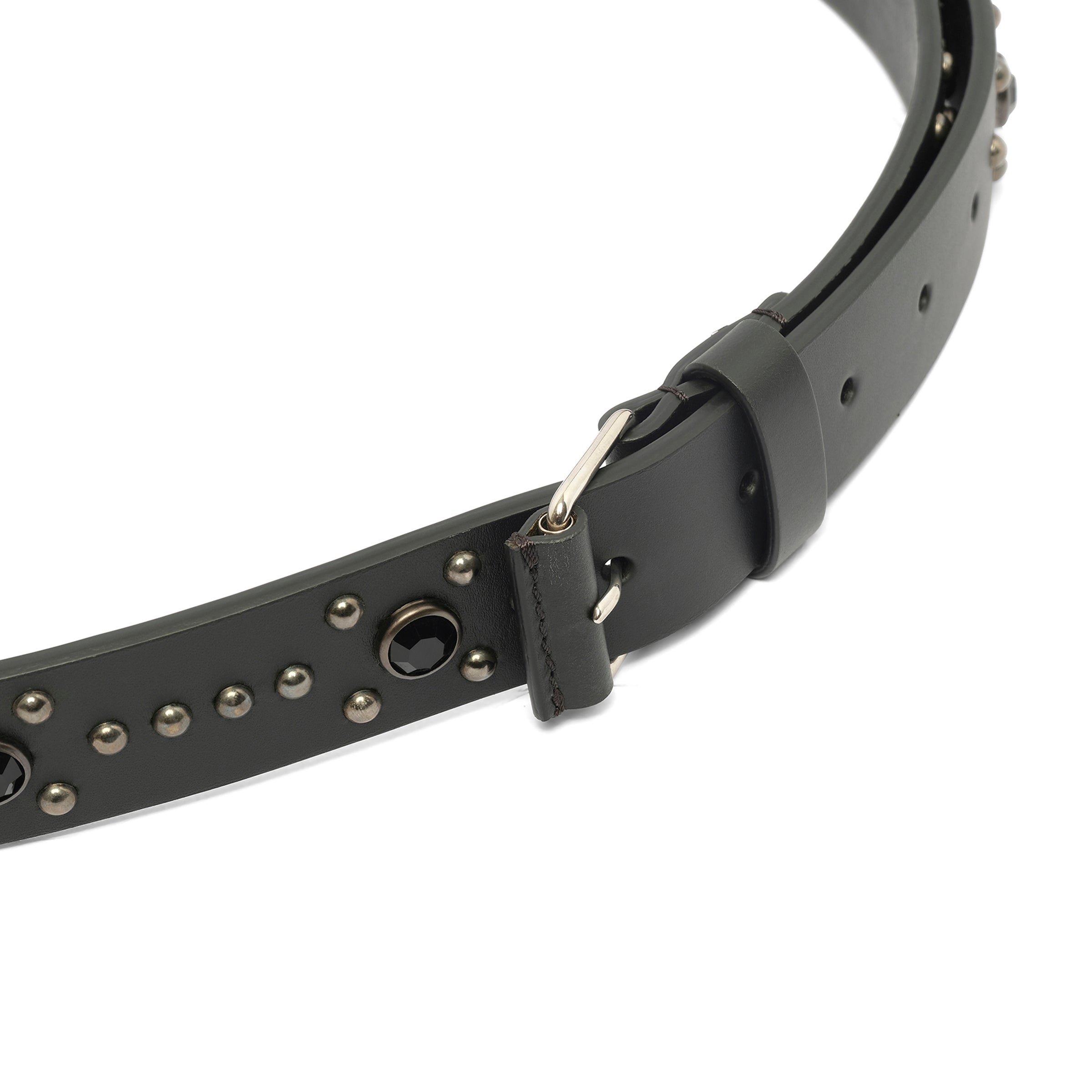 Roll Buckle Belt in Black - 2