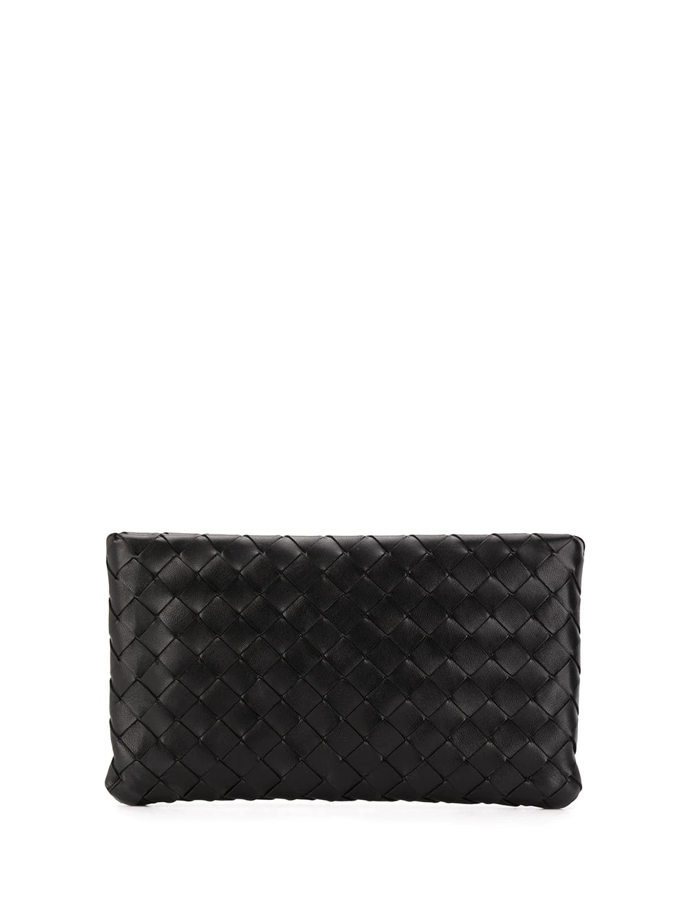 Intrecciato leather pouch - 1