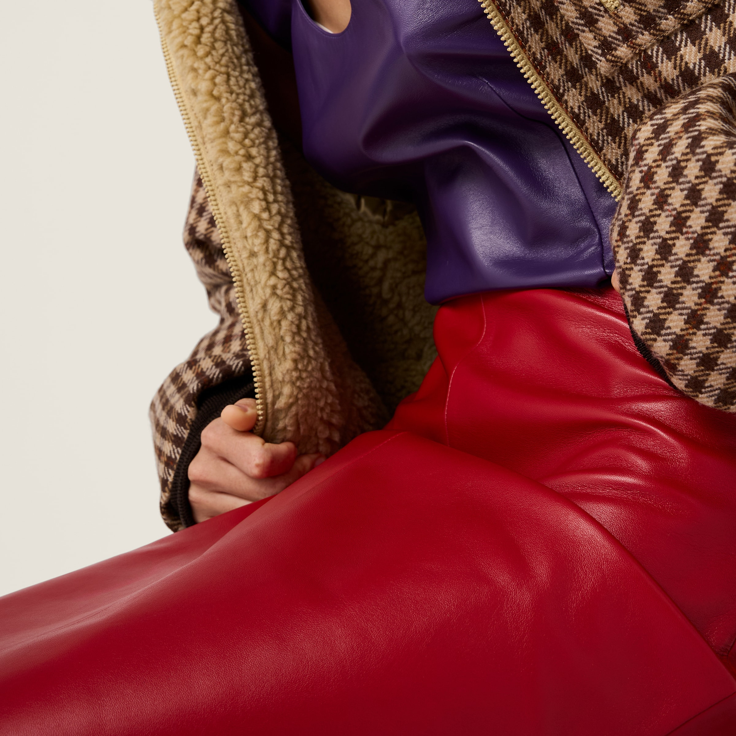 Nappa leather skirt - 4