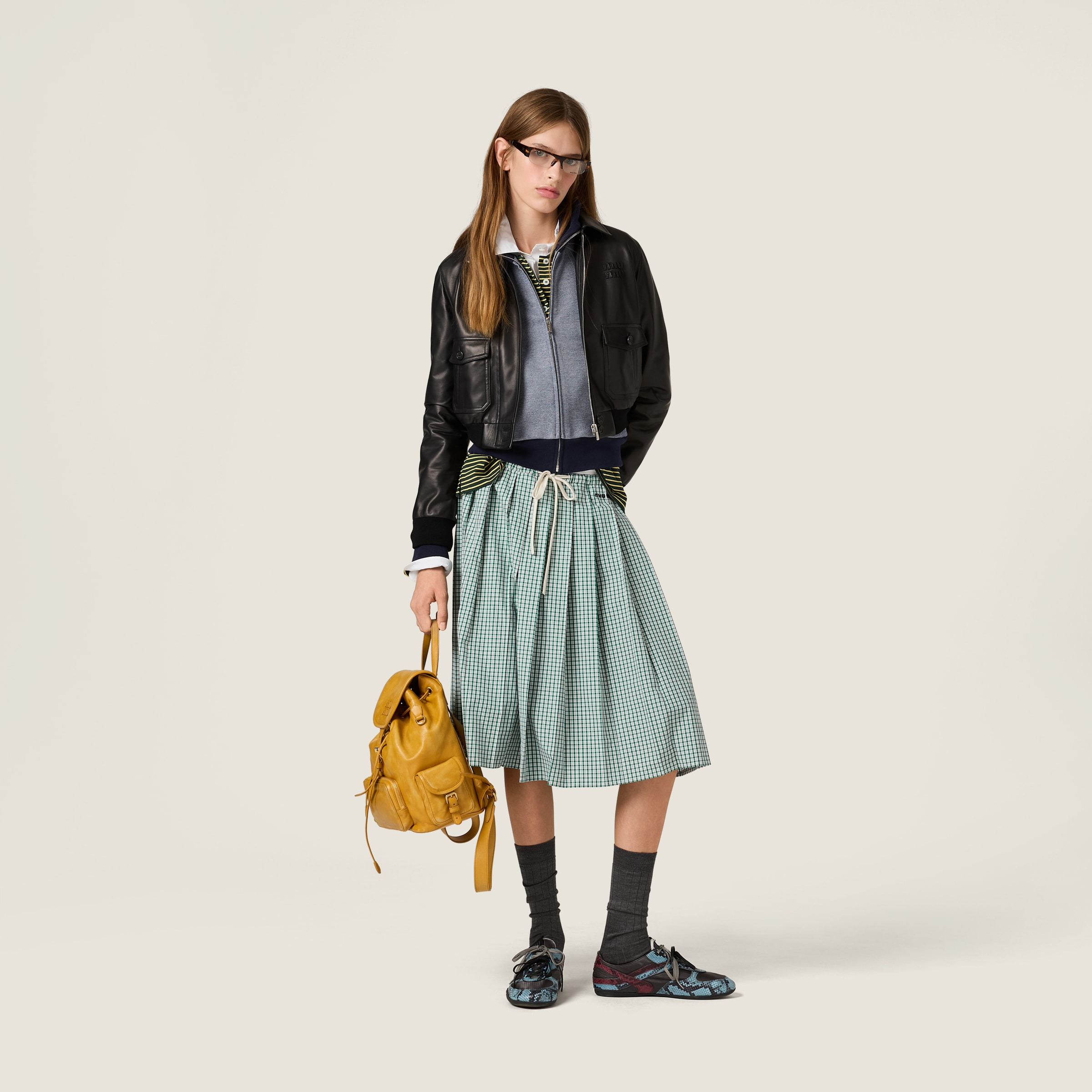 Nappa leather blouson jacket - 2