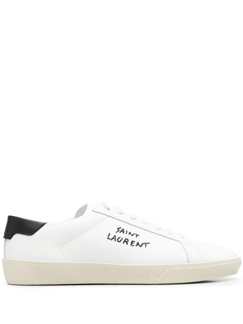 logo-embroidered low-top sneakers - 1
