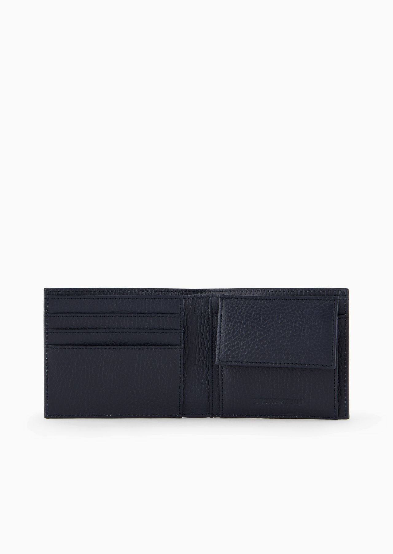 Tumbled leather wallet with coin pocket - 3