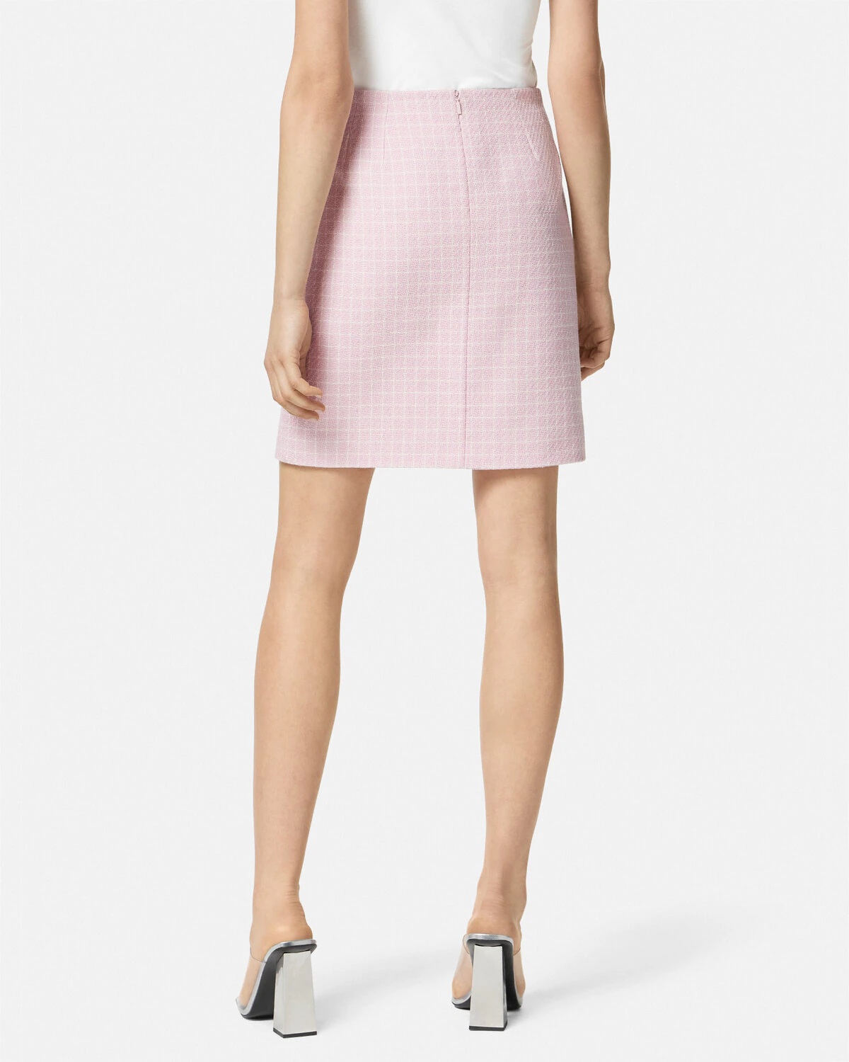 Contrasto Tweed Pencil Skirt - 5