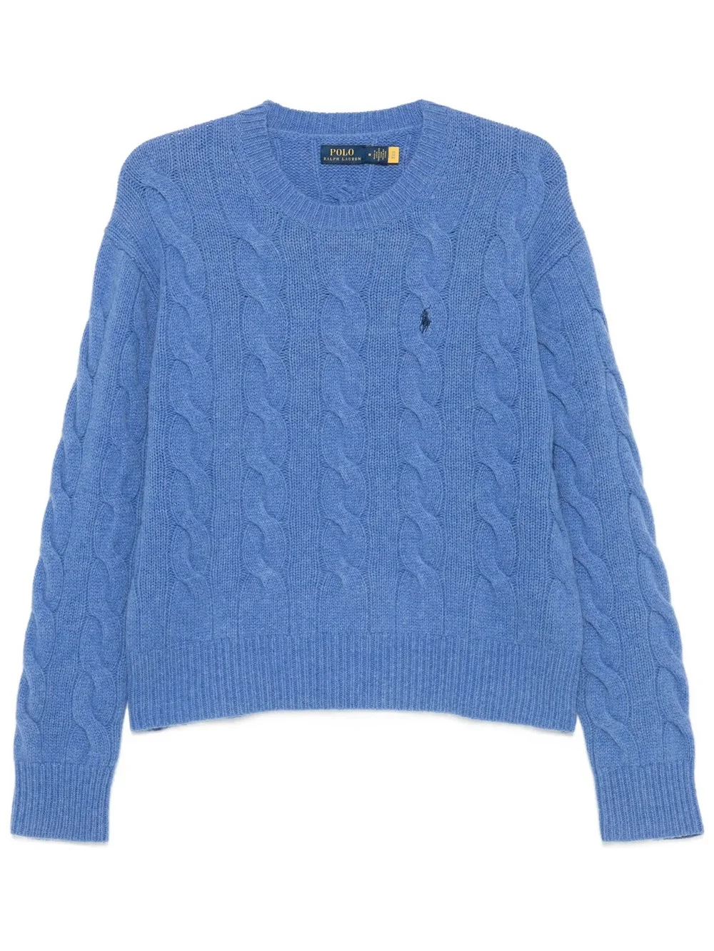 CABLE KNIT WOOL AND CASHMERE SWEATER - 1