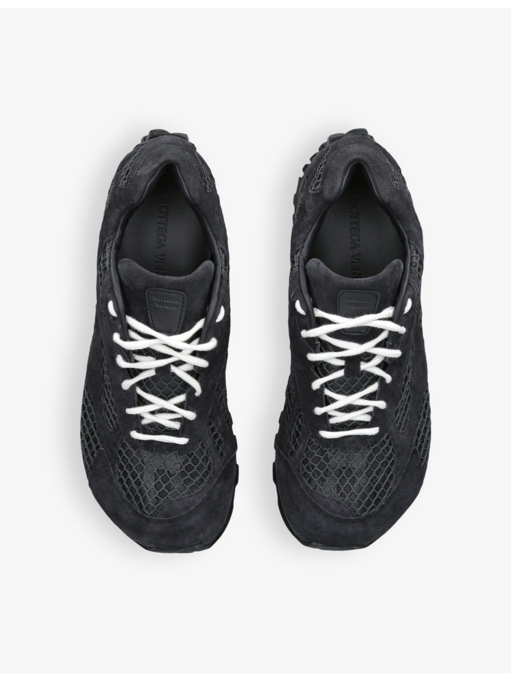 Orbit suede and mesh low-top trainers - 2