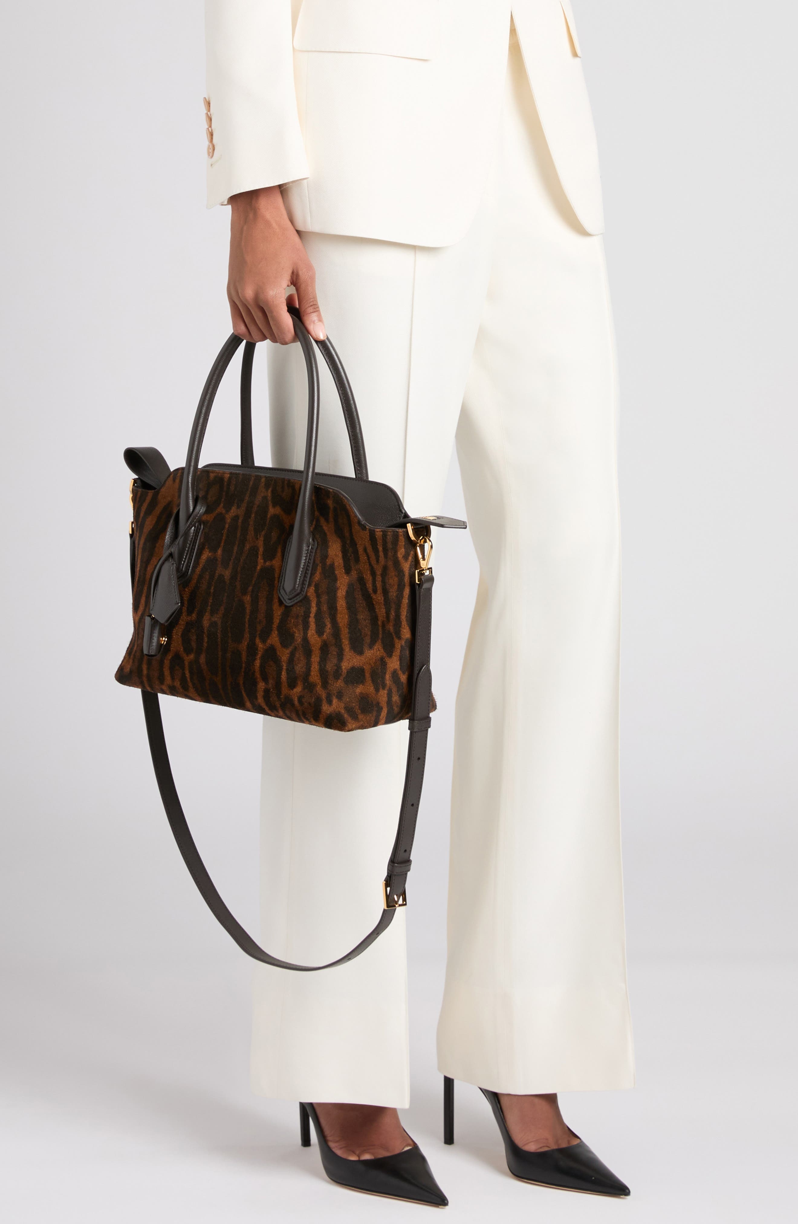 TOM FORD Medium Alexander Suede Tote in 7Bb07 Brown/Whisky/Brown at Nordstrom - 2