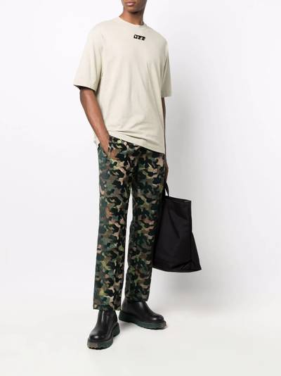 Just Don camouflage-print straight leg trousers outlook