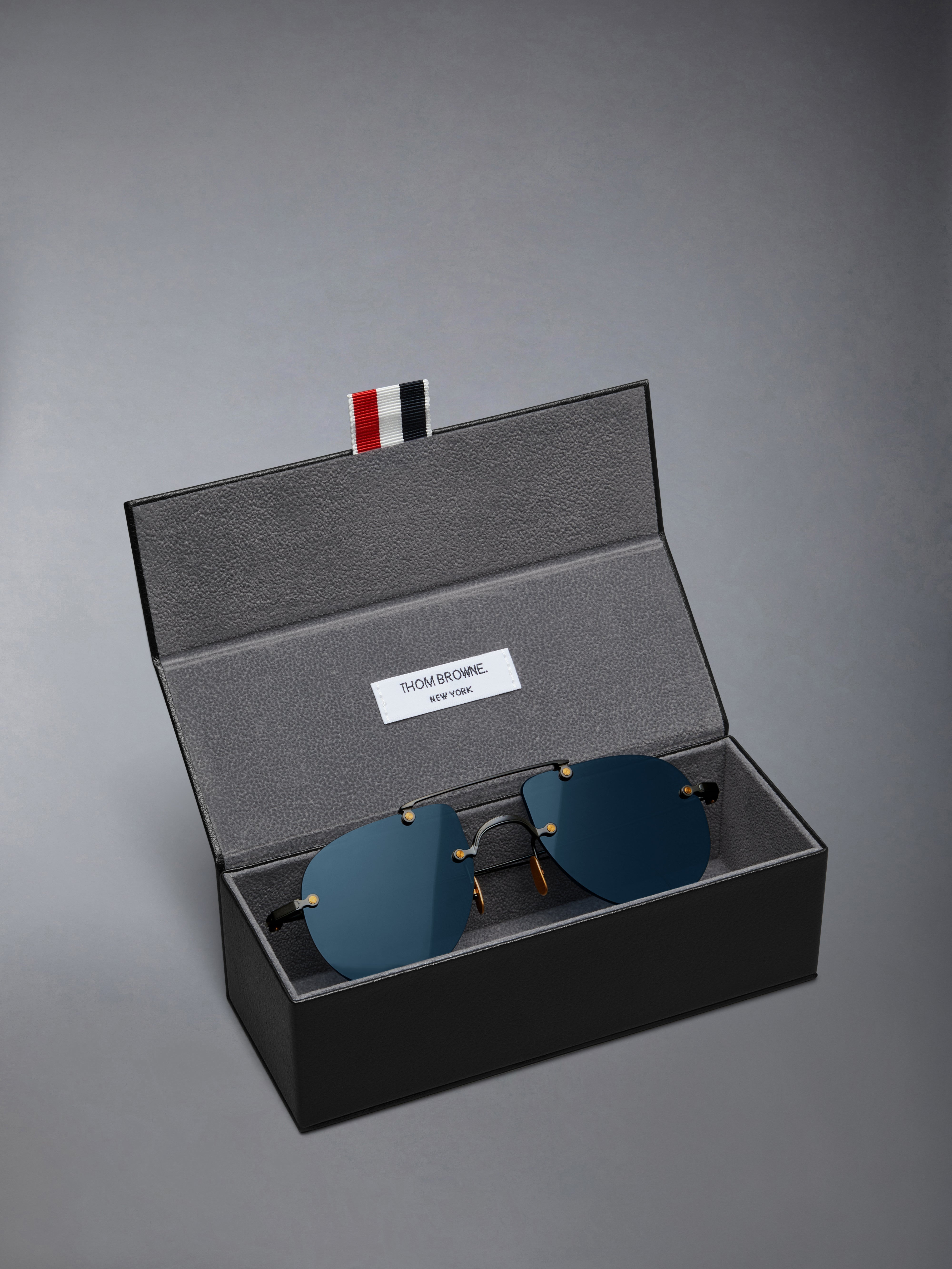 TITANIUM RIMLESS AVIATOR SUNGLASSES - 4
