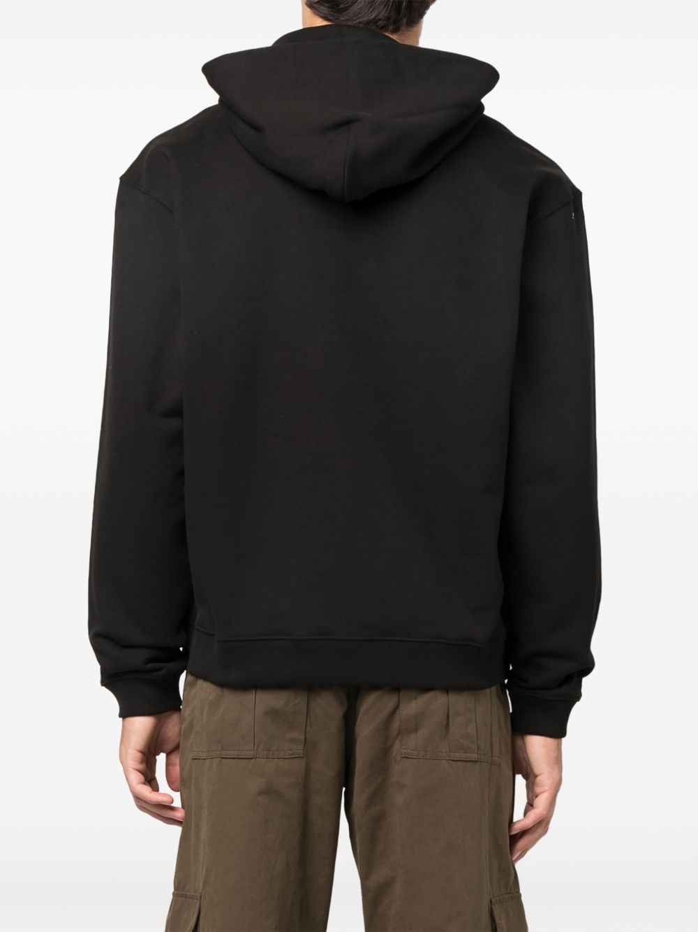 logo-print detail hoodie - 4