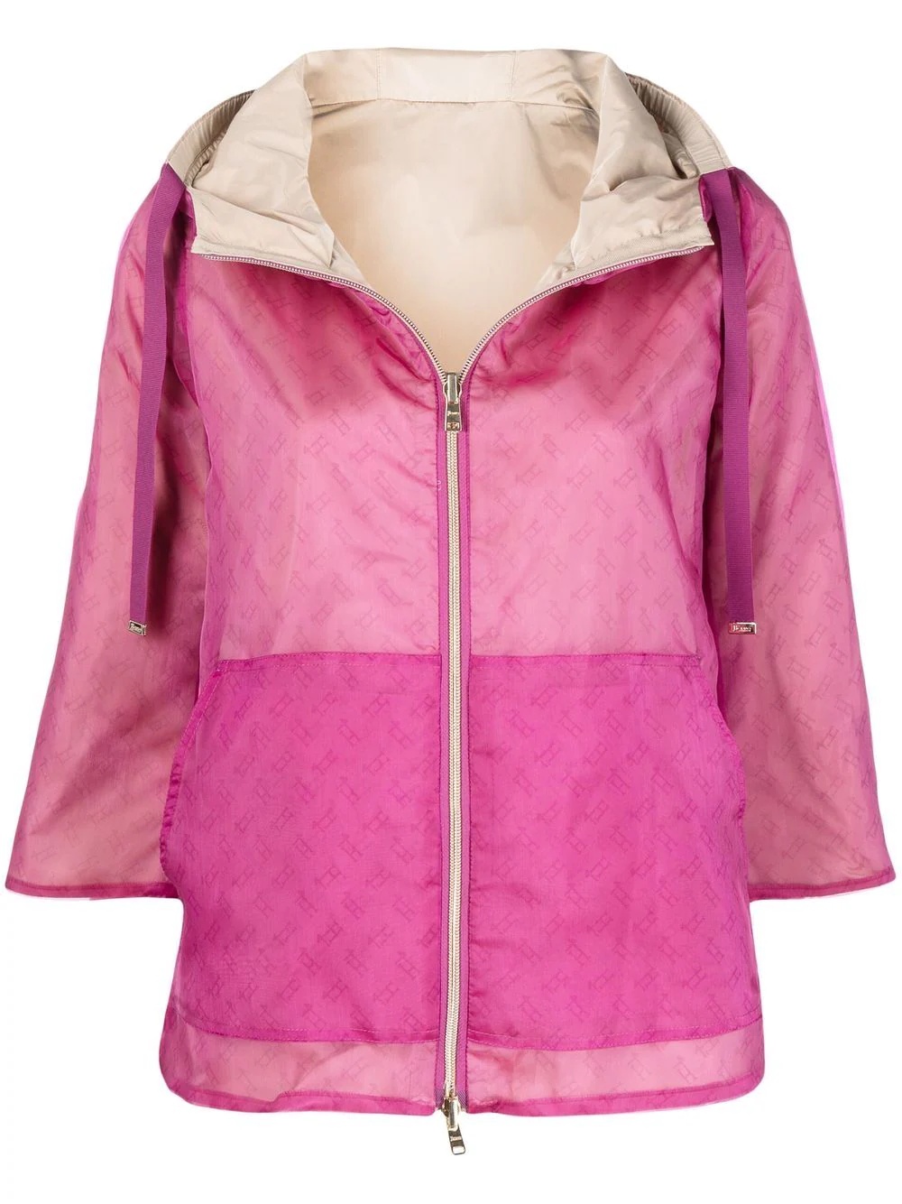 logo-print jacket - 1