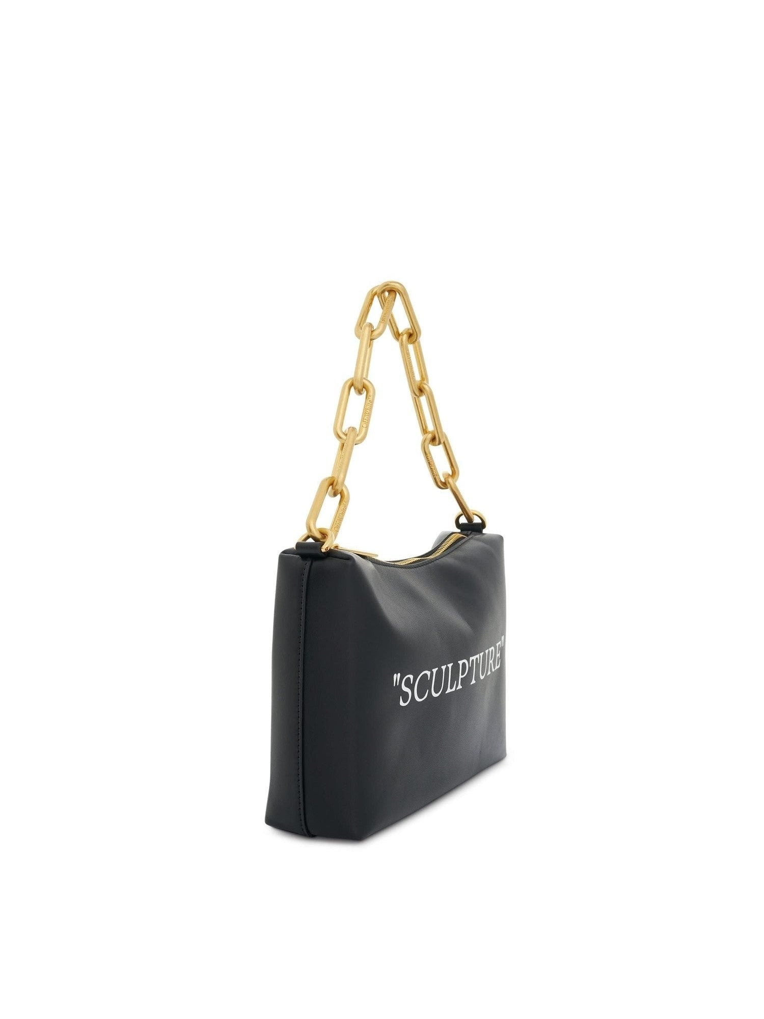 Block Pouch Quote Bag in Black/White - 2
