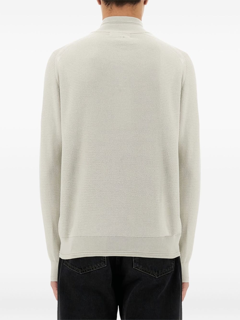half-zip logo-patch sweater - 4