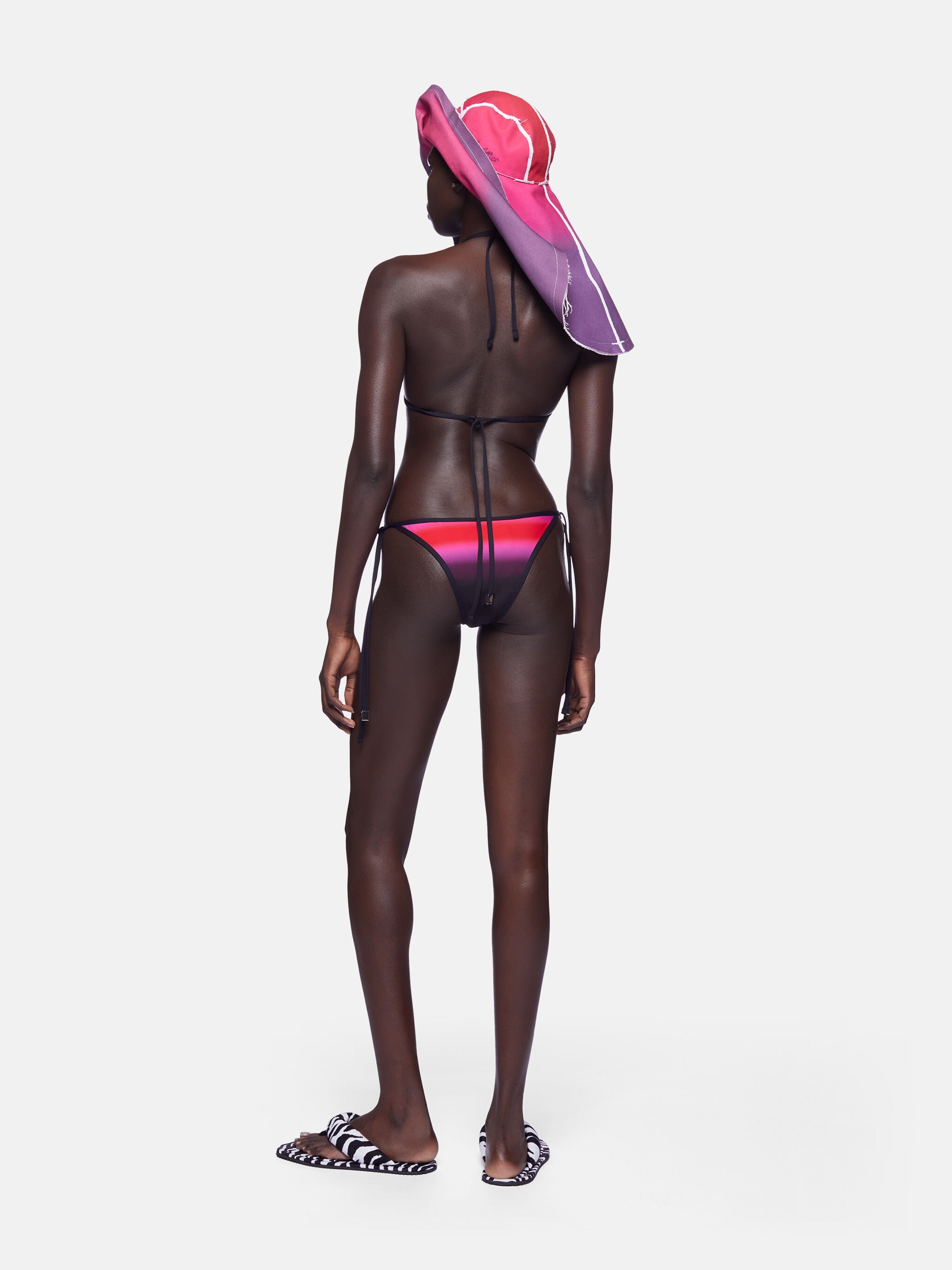 RED, BLACK AND FUCHSIA BIKINI - 4