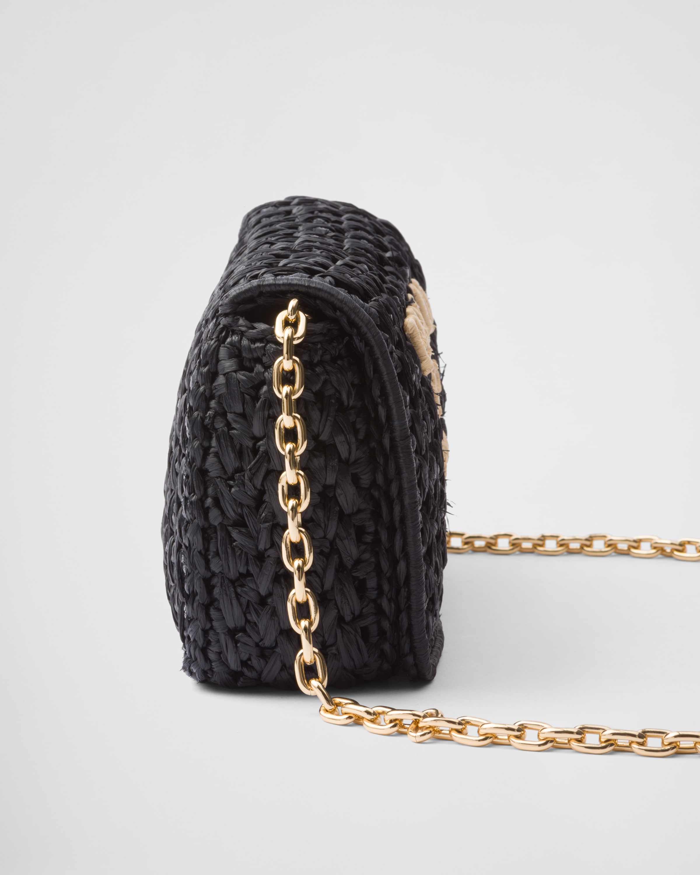 Woven fabric shoulder bag - 5