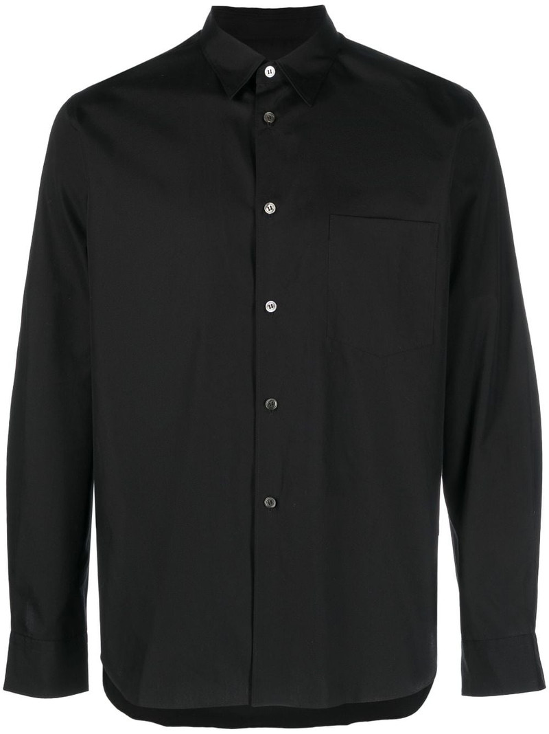 patch-pocket cotton shirt 1