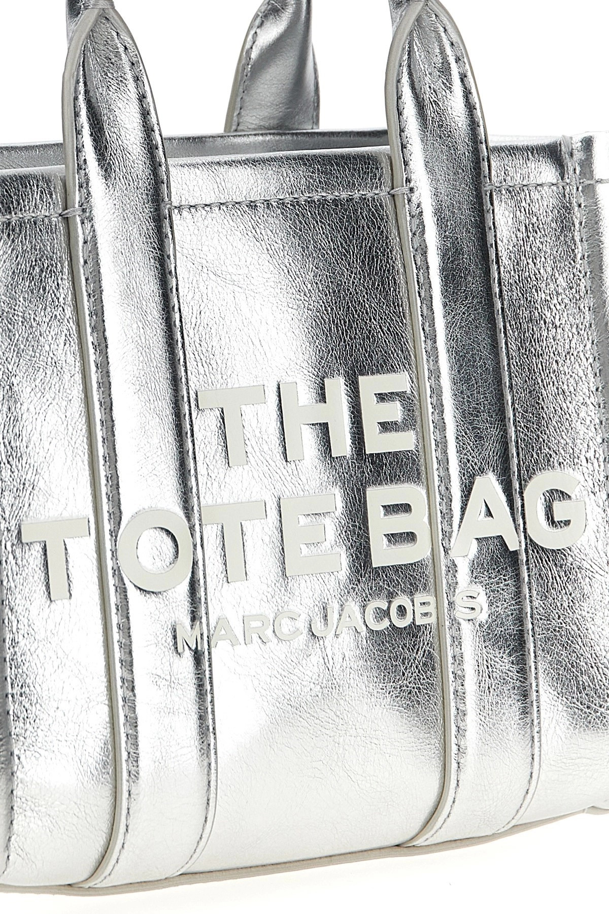 'The Metallic Leather Crossbody Tote' crossbody bag - 4