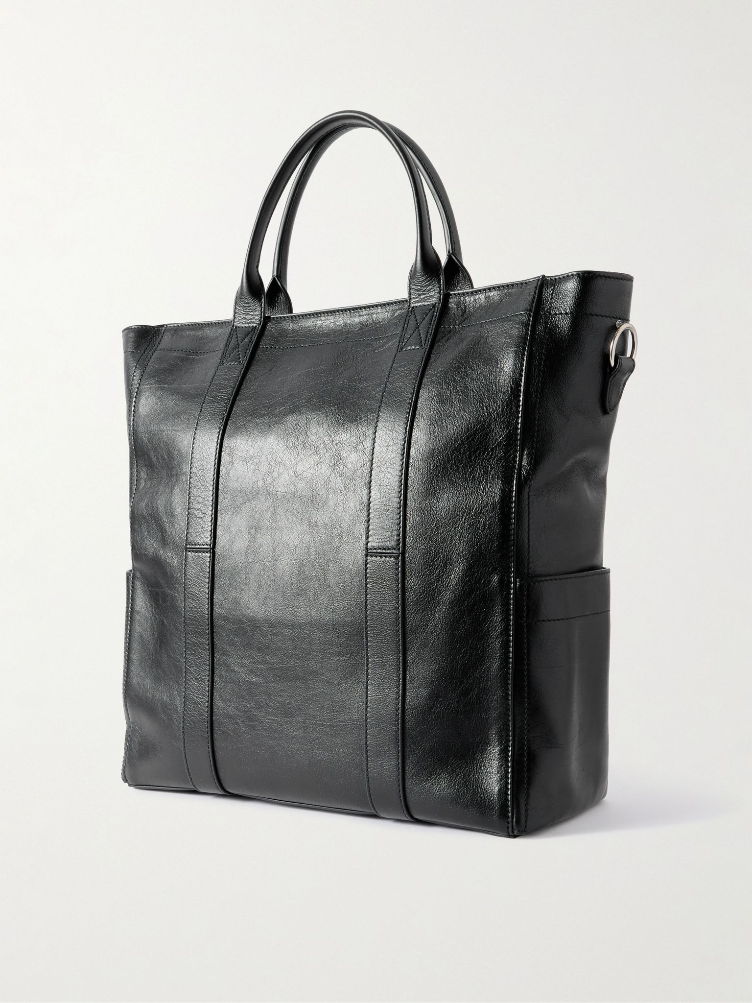 Mariner Elvis Leather Tote Bag Black - 3