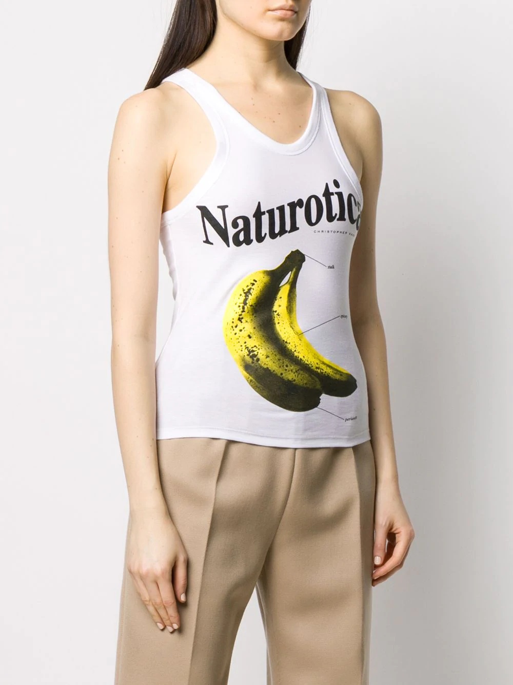 Naturotica banana print sleeveless top - 3