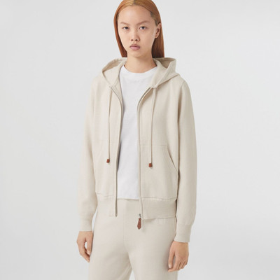 Burberry Monogram Motif Cashmere Cotton Hooded Top outlook