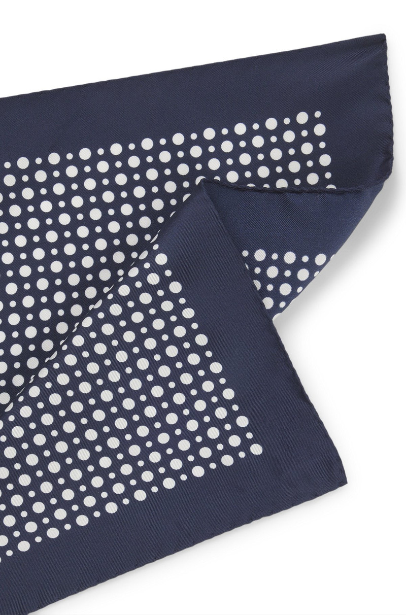 BECKHAM X BOSS PRINTED SILK POCKET SQUARE 4