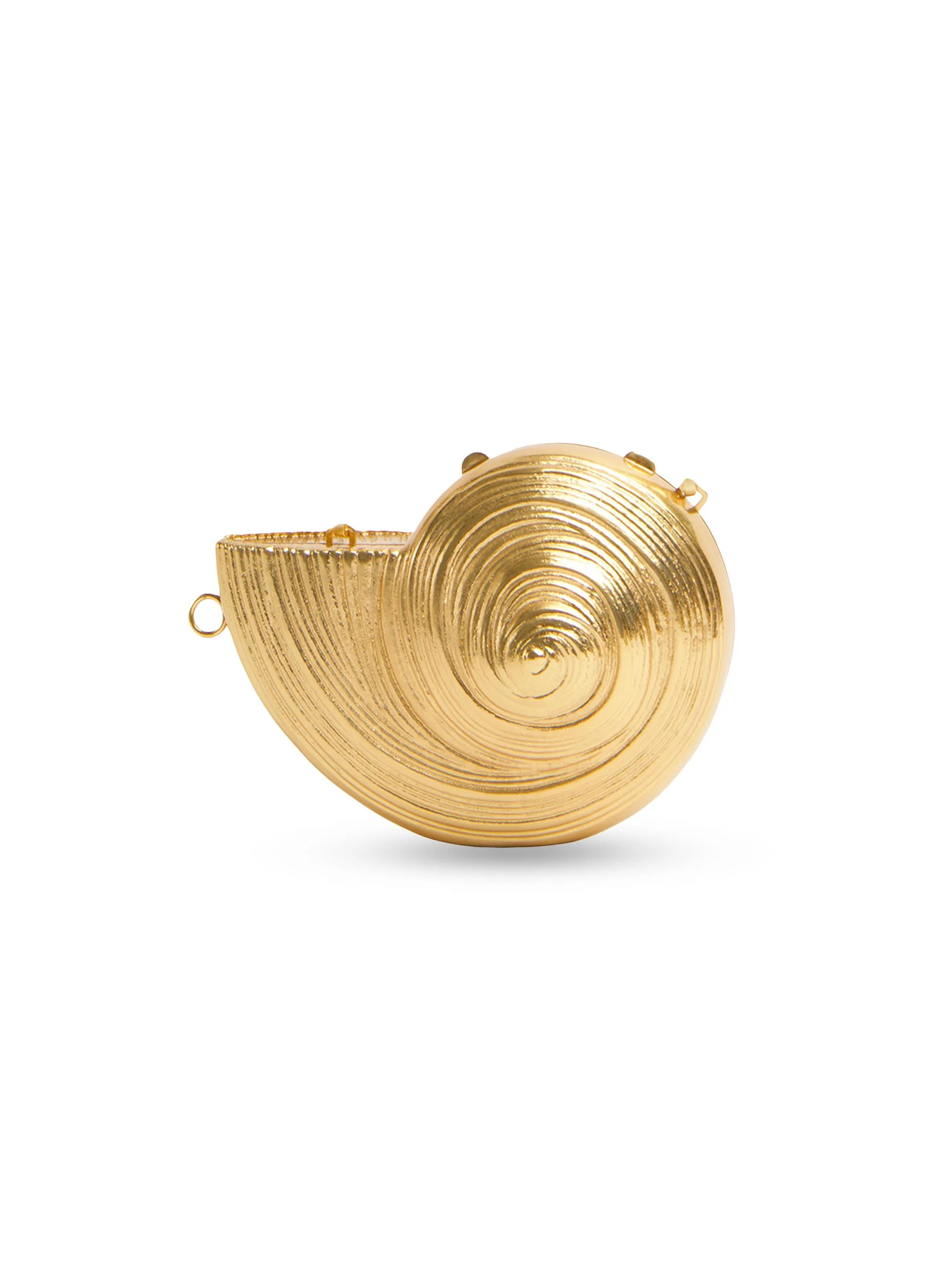 Women's Marion Metal Shell Crossbody Clutch - Gold - 1