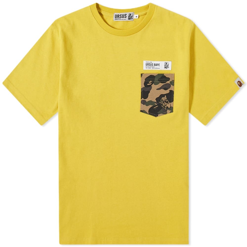 A Bathing Ape Ursus Camo Pocket Tee - 1