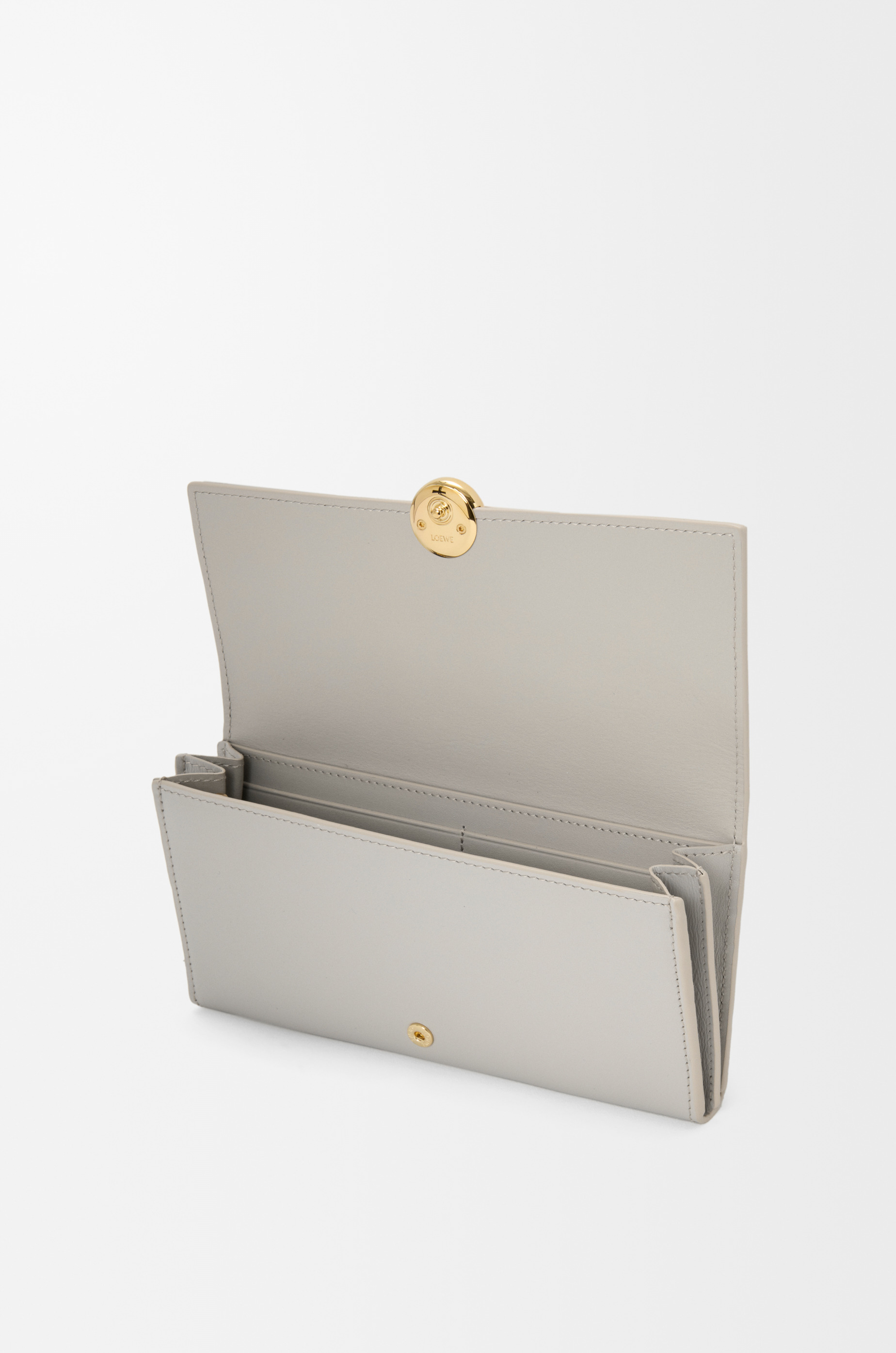 Pebble continental wallet in shiny nappa calfskin - 3