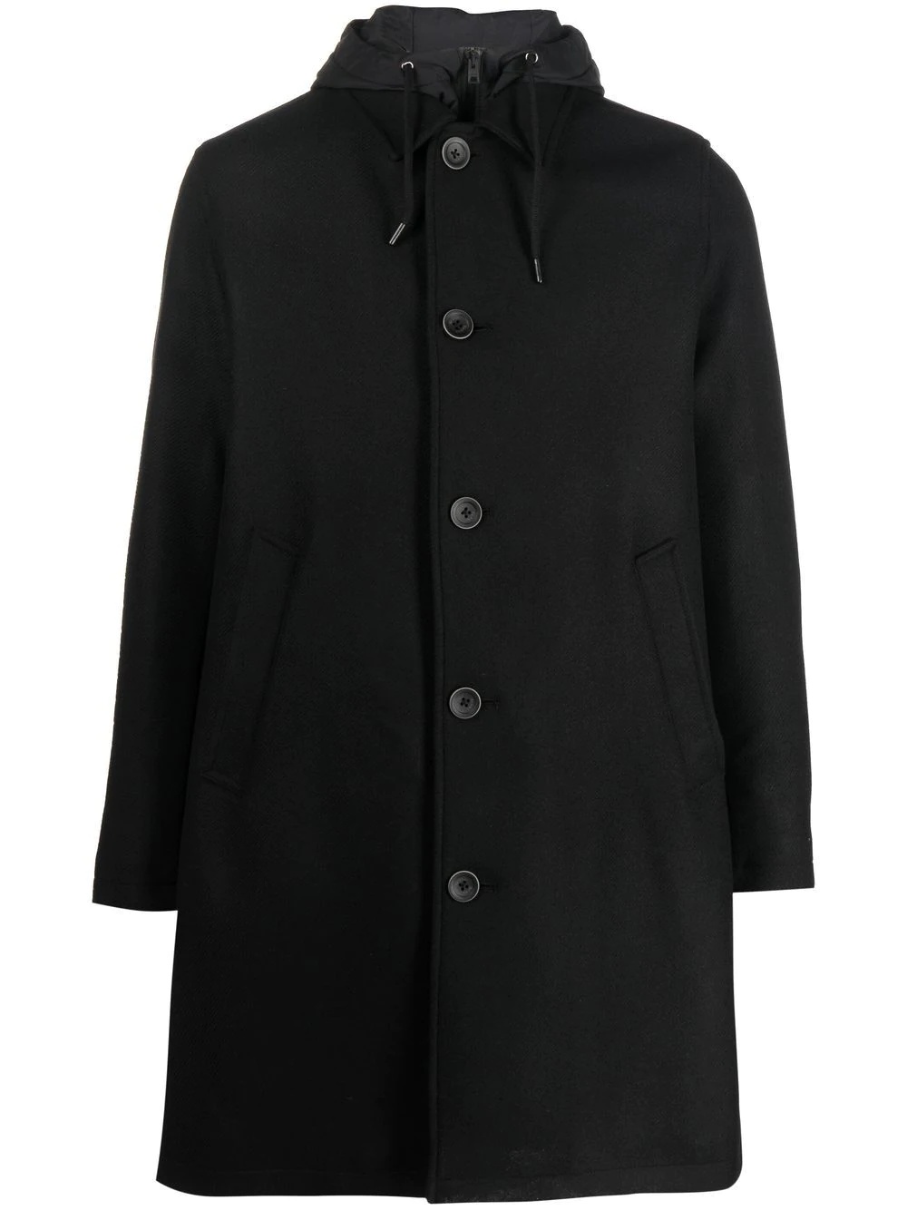 mid-length zip-up coat - 1