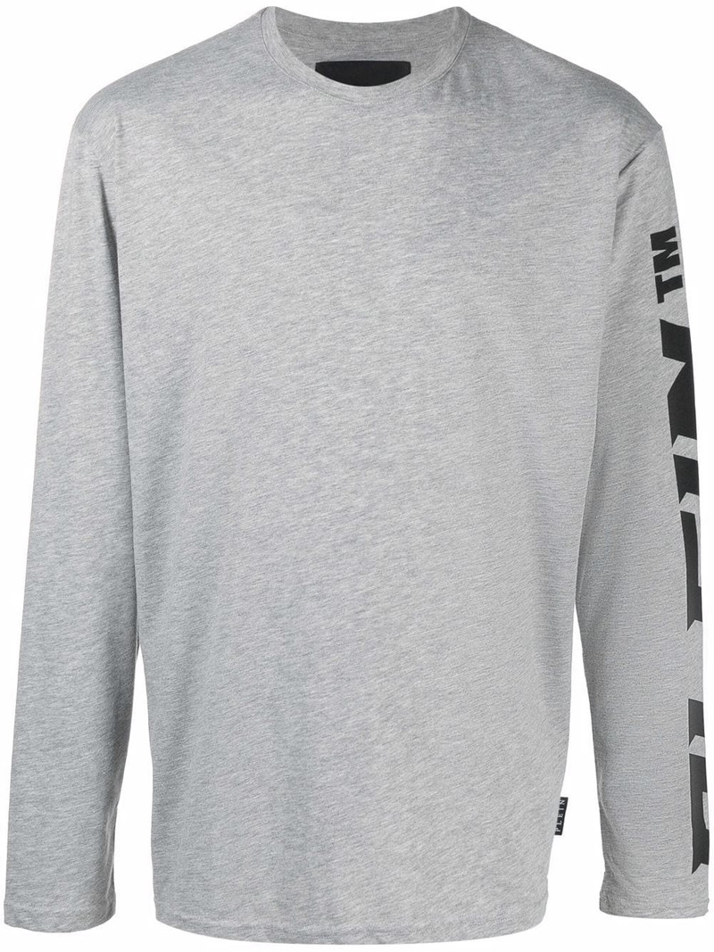 logo-print long-sleeved T-shirt 1
