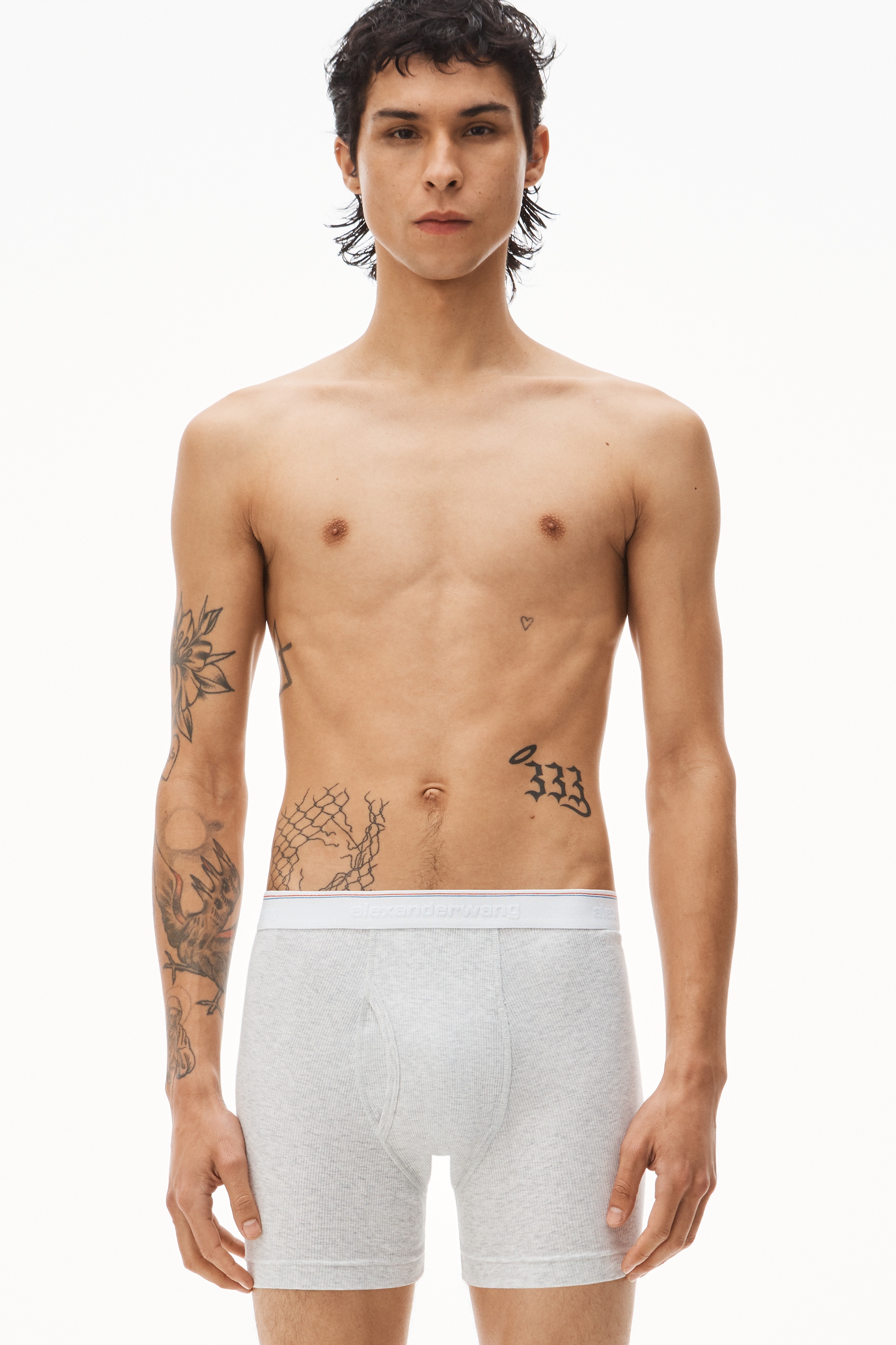 BOXER BRIEF IN RIBBED JERSEY - 5