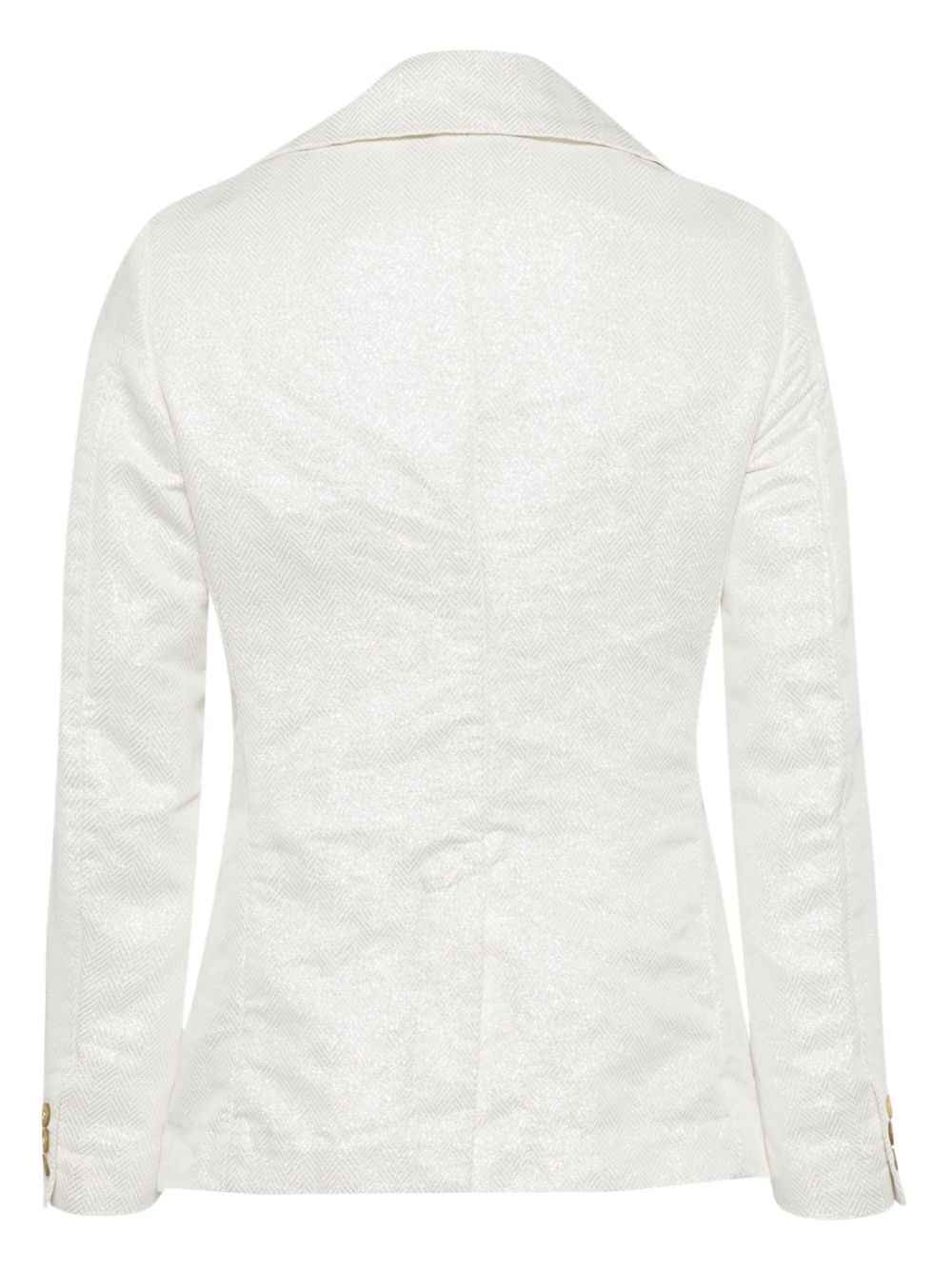 houndstooth single-breasted blazer - 2