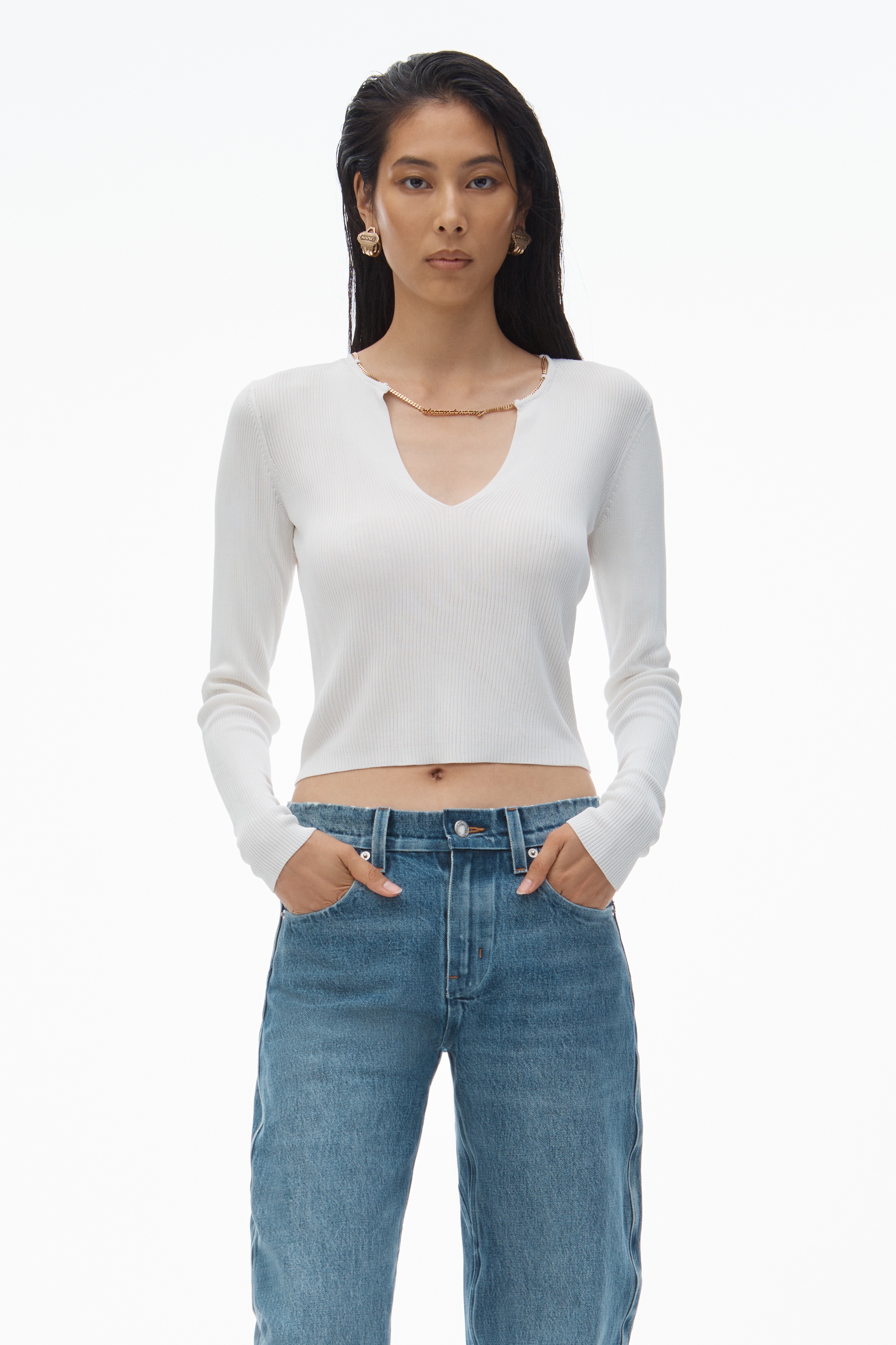 Logo Nameplate Cropped Shirt - 2
