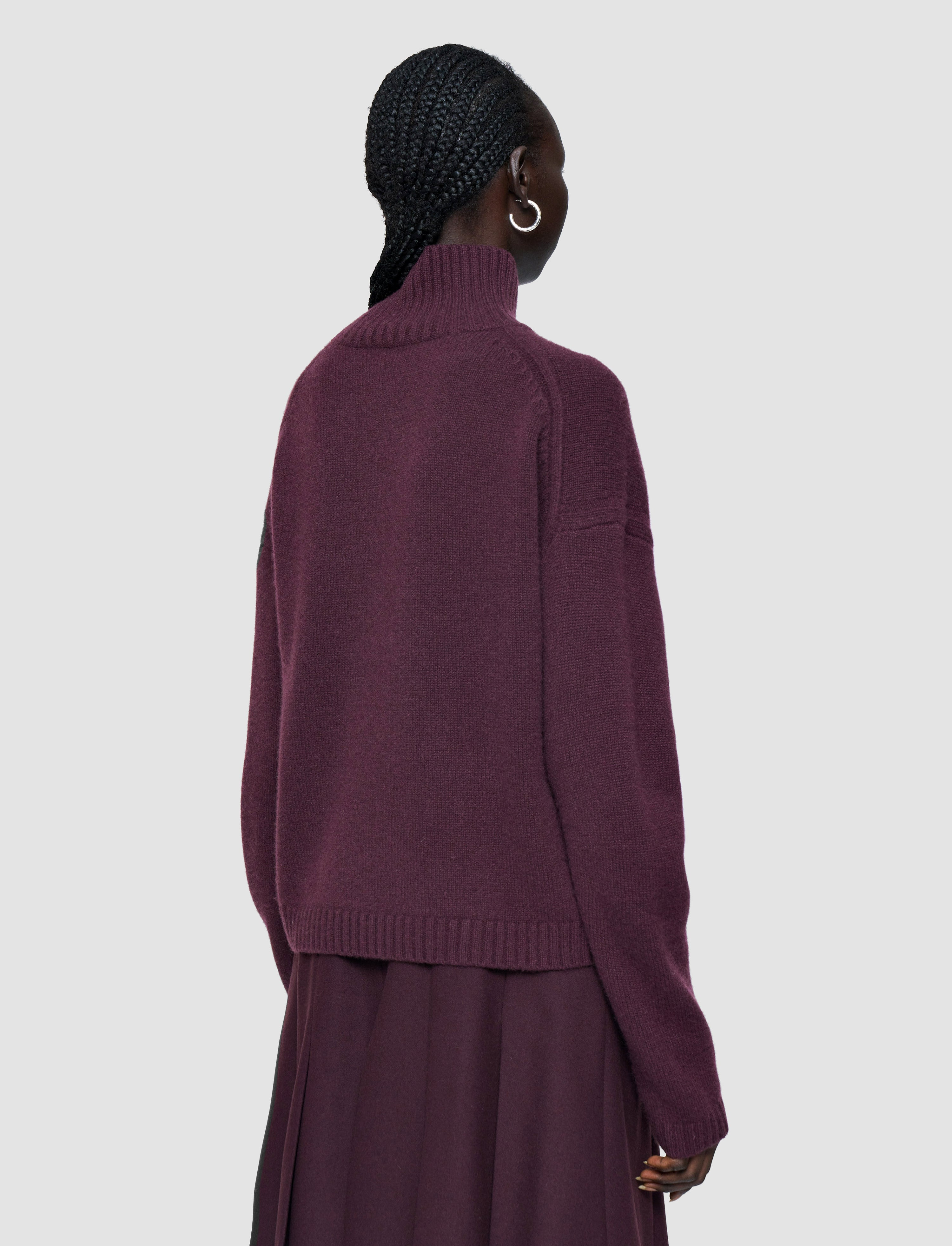 Luxe Cashmere High Neck Jumper - 3