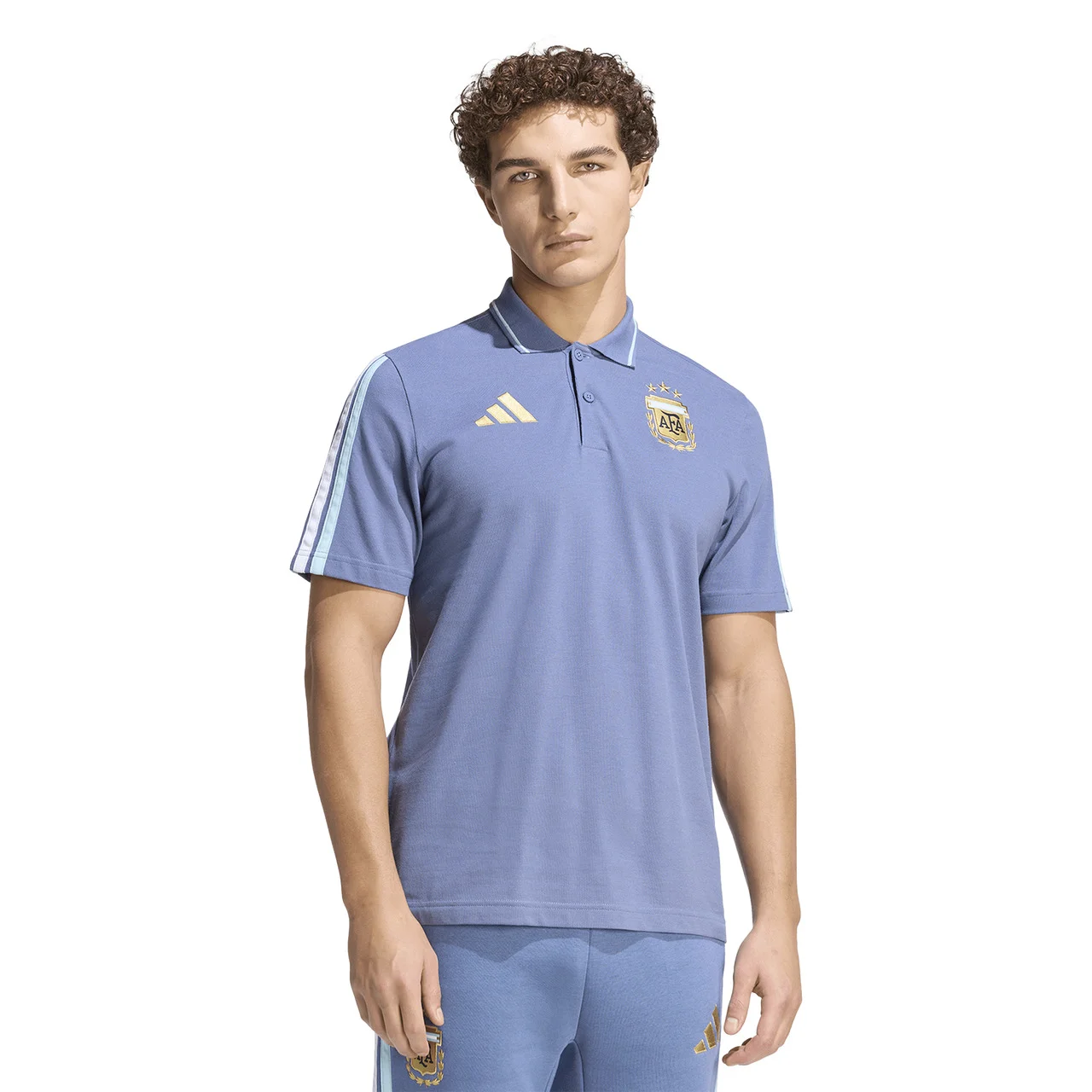 adidas Mens adidas Argentina Alphaskin Polo - 1
