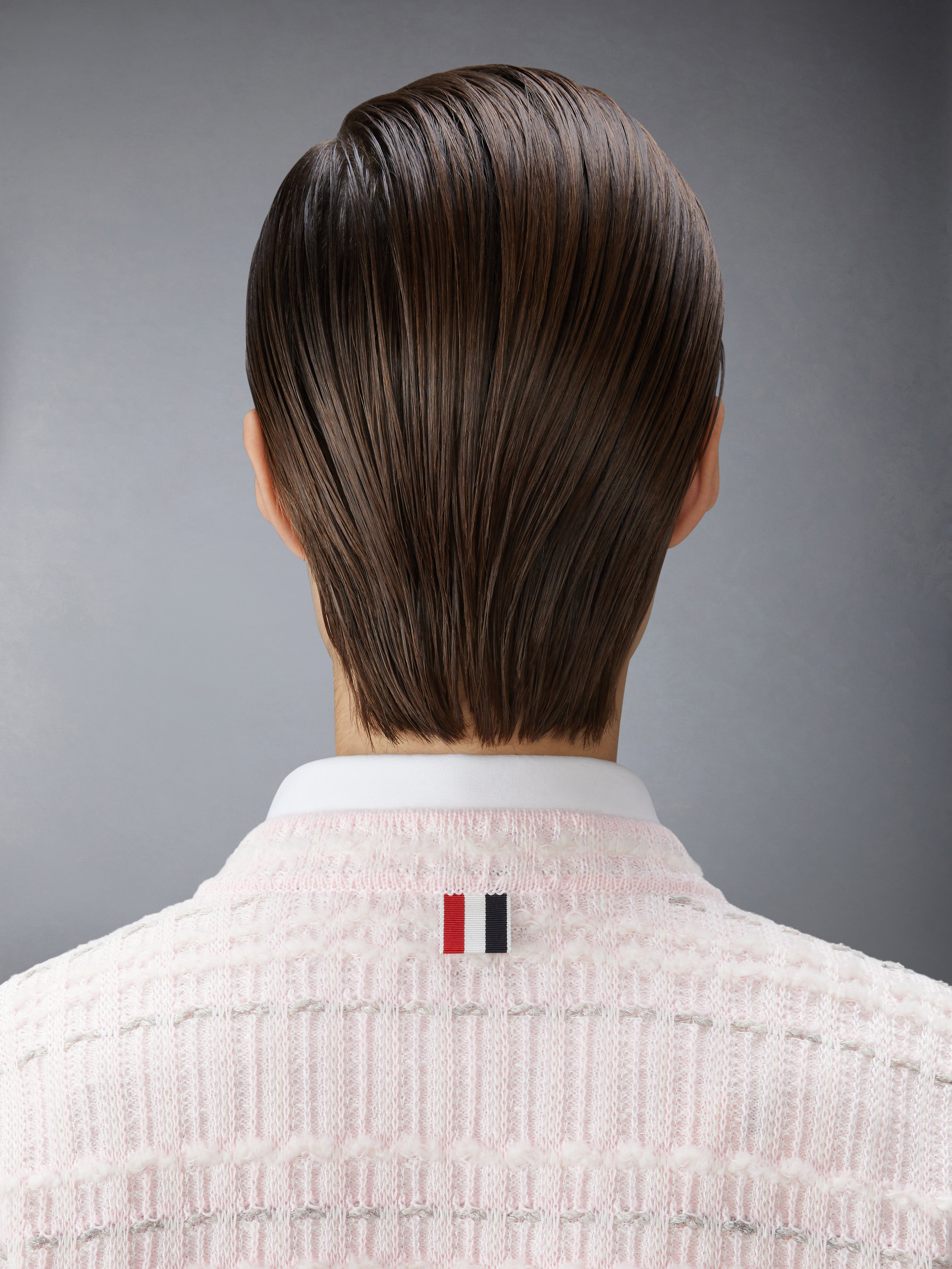 SEERSUCKER KNIT TWEED JACQUARD CARDIGAN - 5