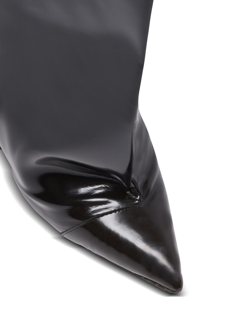 Wedge calfskin leather boots 4