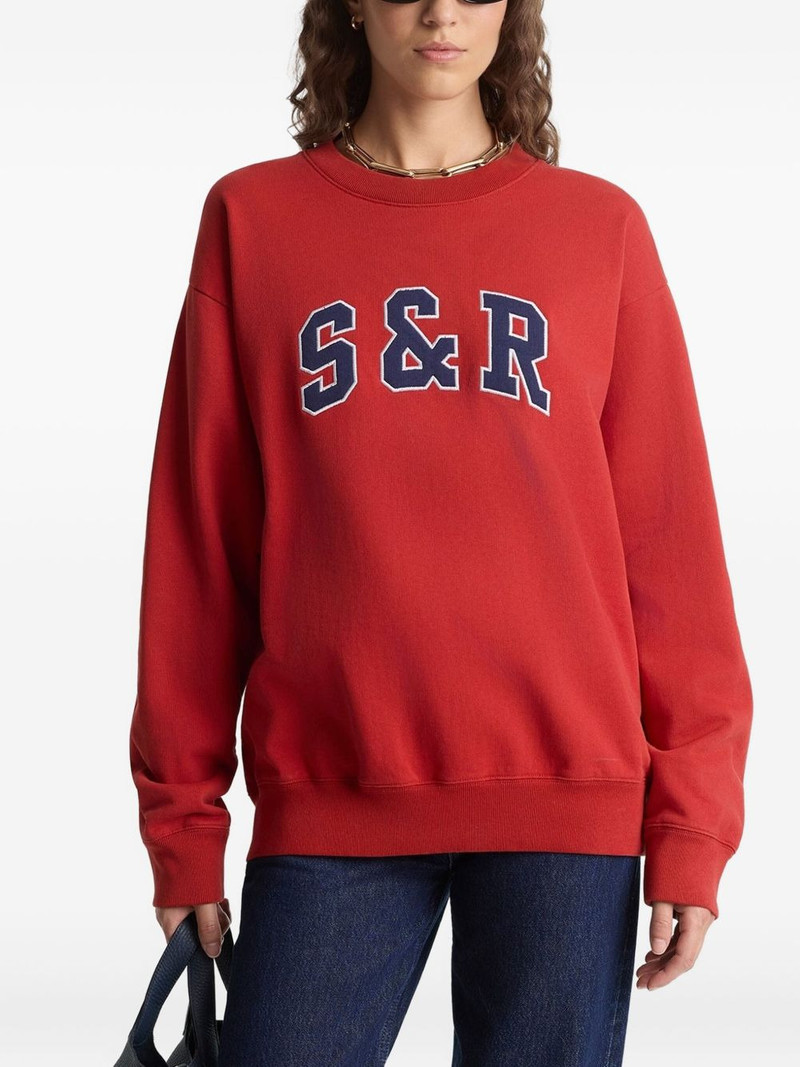 Sporty & Rich appliqué sweatshirt outlook