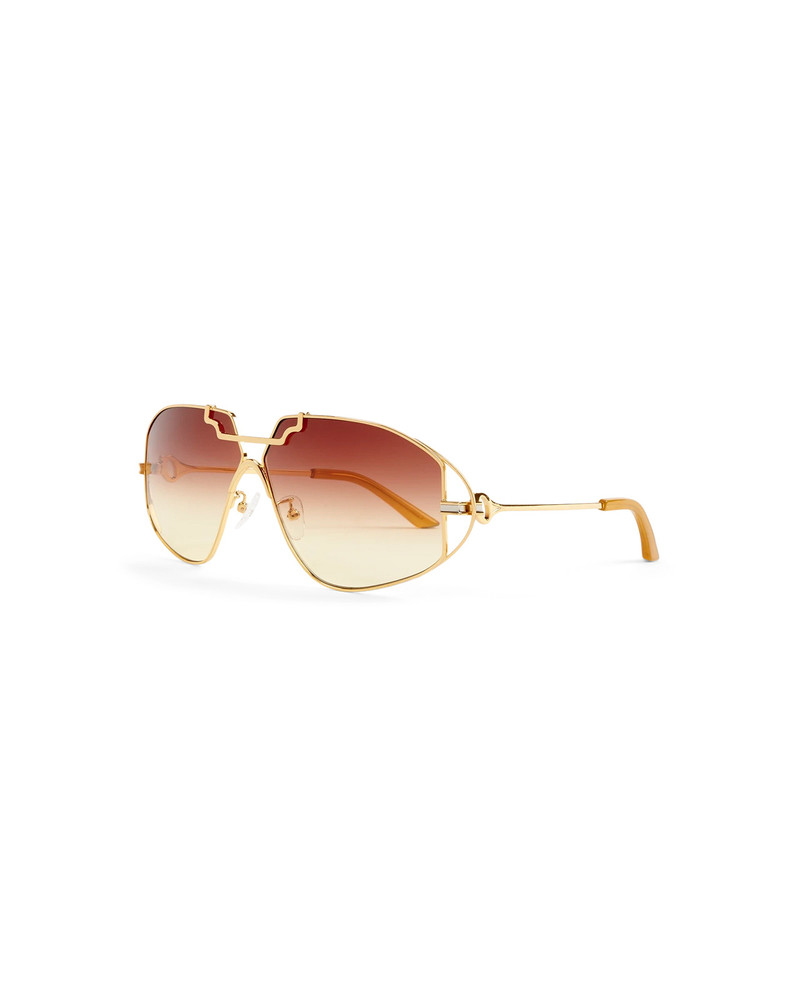 Brown & Gold The Avenida Sunglasses | Casablanca Paris 1