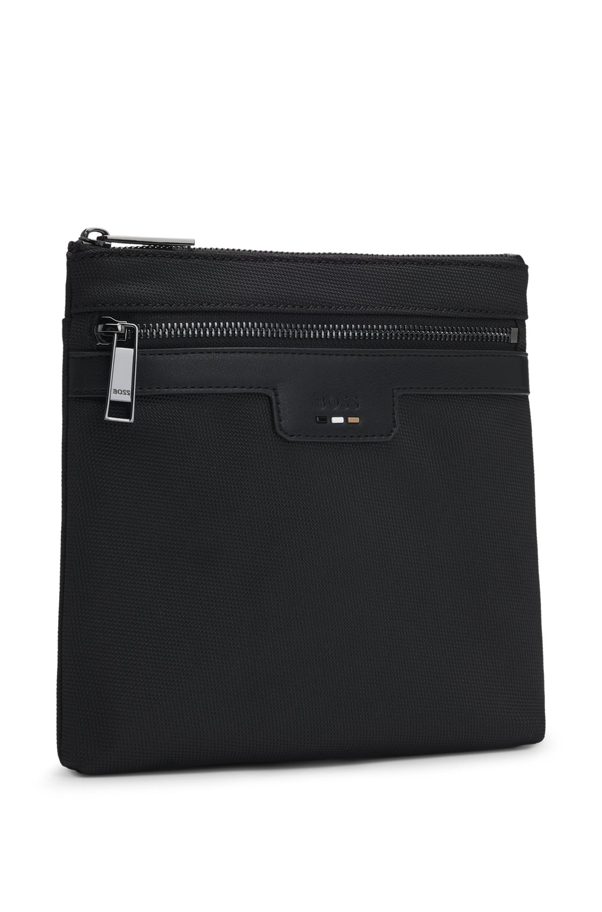 STRUCTURED ENVELOPE BAG WITH SIGNATURE TRIMS - 5