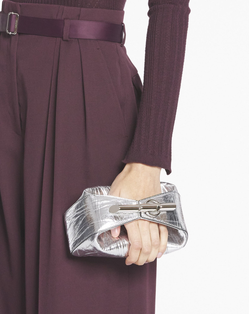 Lanvin HAUTE SÉQUENCE CLUTCH BAG IN METALLIC LEATHER outlook